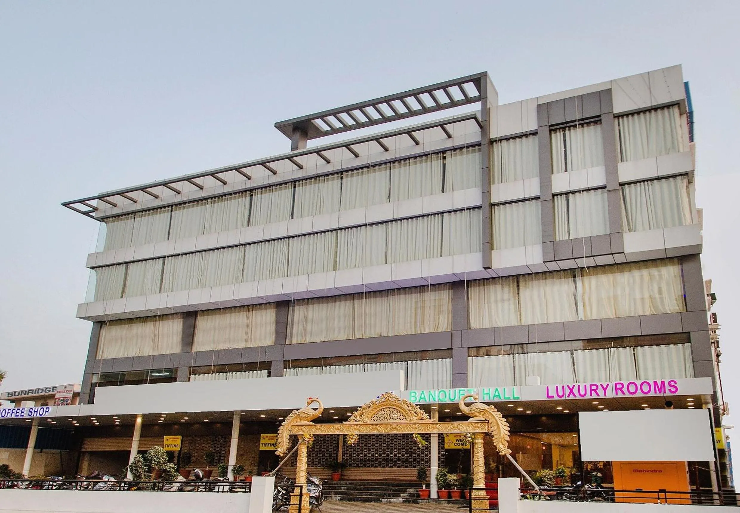 Facade/entrance in Capital O Wild Wings Hotel Near Omni Hospital Lane Nagole main road