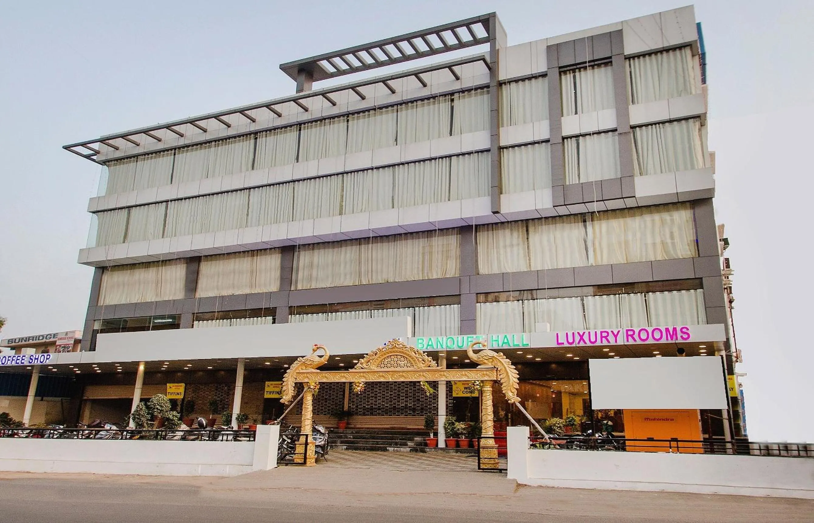 Facade/entrance in Capital O Wild Wings Hotel Near Omni Hospital Lane Nagole main road