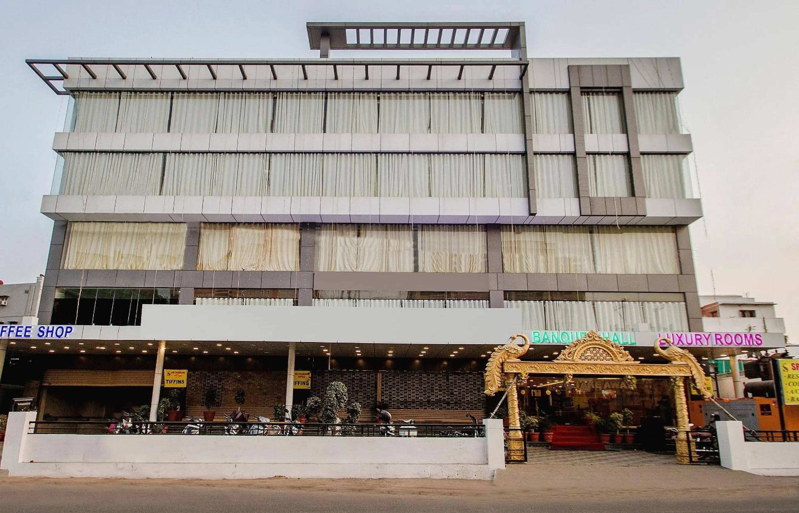 Facade/entrance in Capital O Wild Wings Hotel Near Omni Hospital Lane Nagole main road