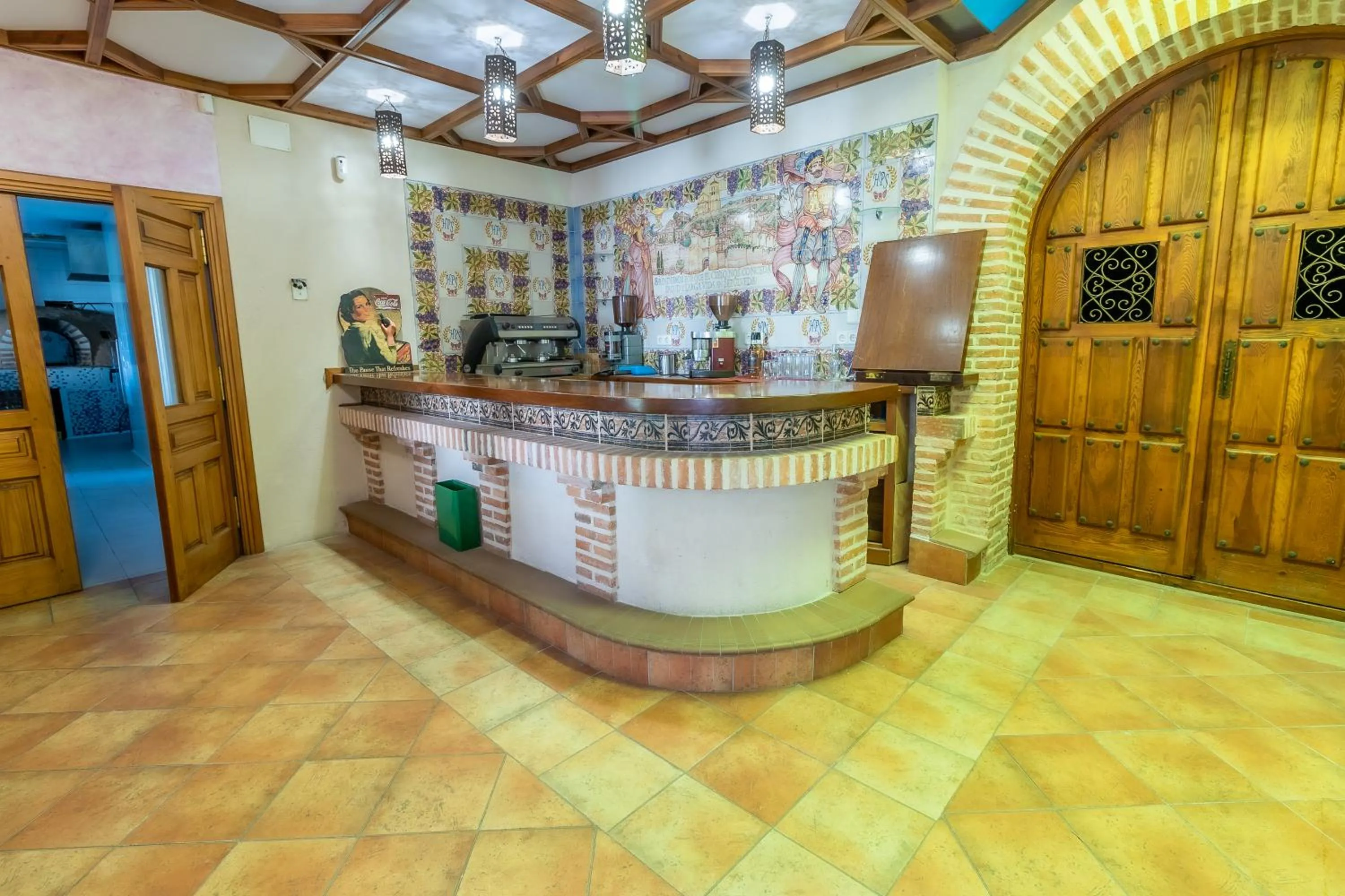 Lobby or reception in Hotel Puerta Sepúlveda