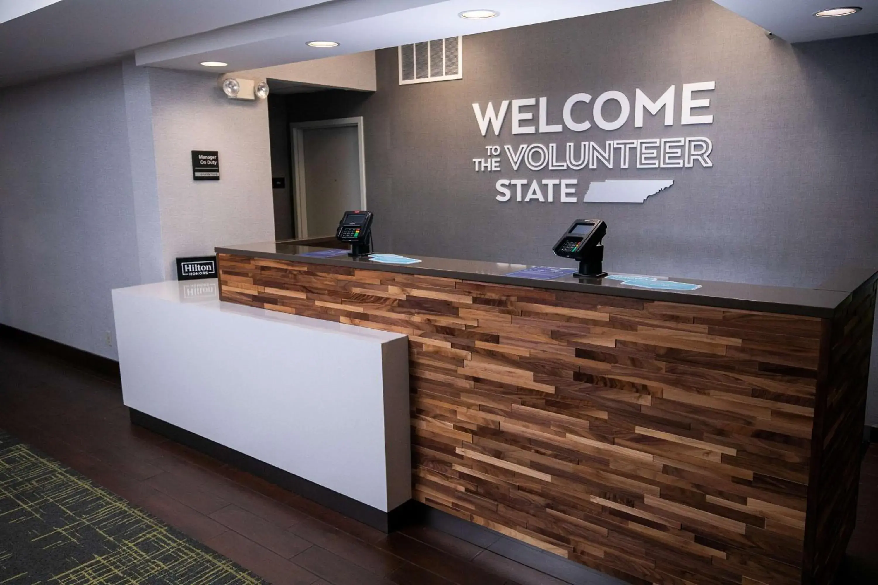 Lobby or reception in Hampton Inn Pickwick Dam-At Shiloh Falls Lobby or reception in Hampton Inn Pickwick Dam-At Shiloh Falls