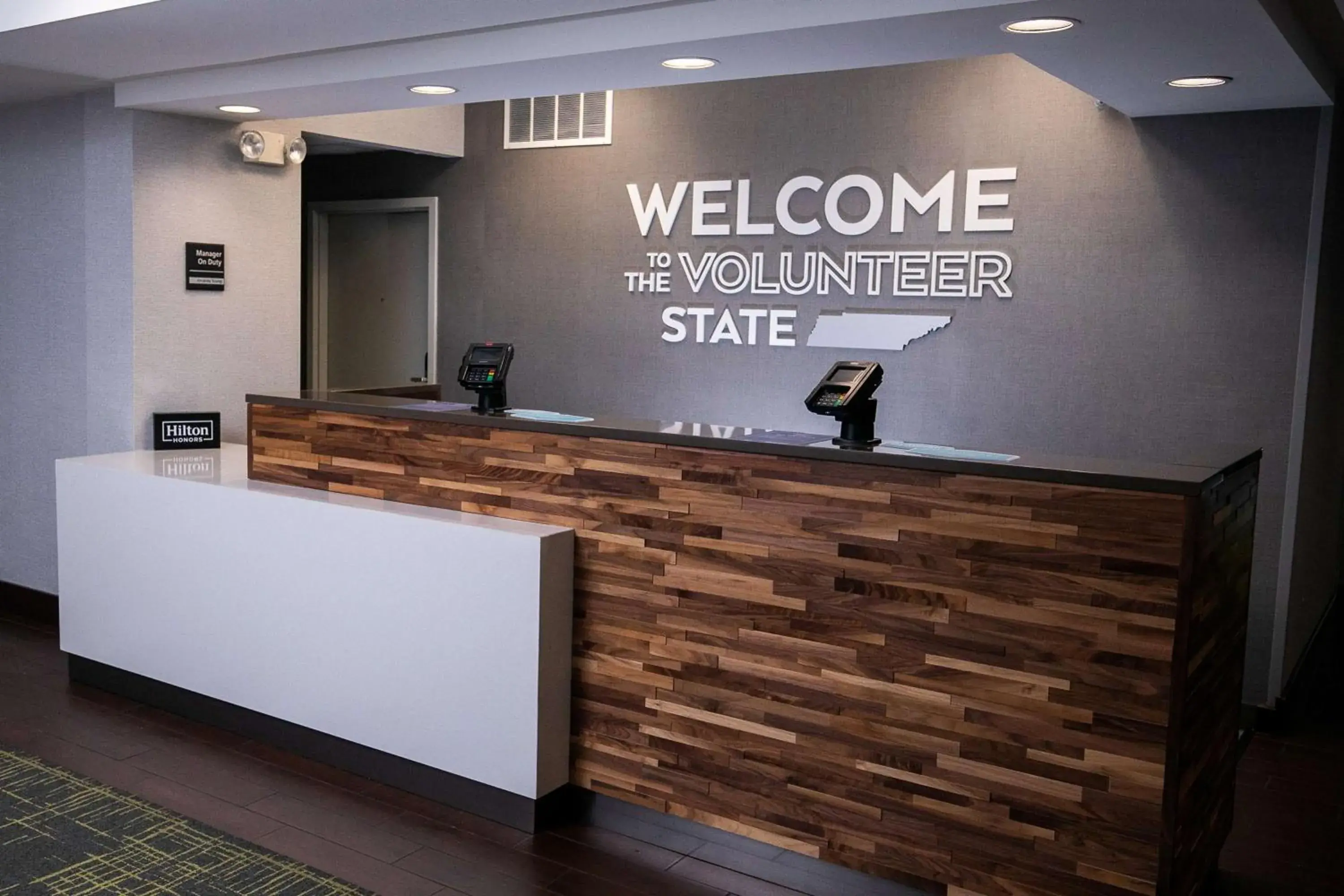 Lobby or reception in Hampton Inn Pickwick Dam-At Shiloh Falls Lobby or reception in Hampton Inn Pickwick Dam-At Shiloh Falls