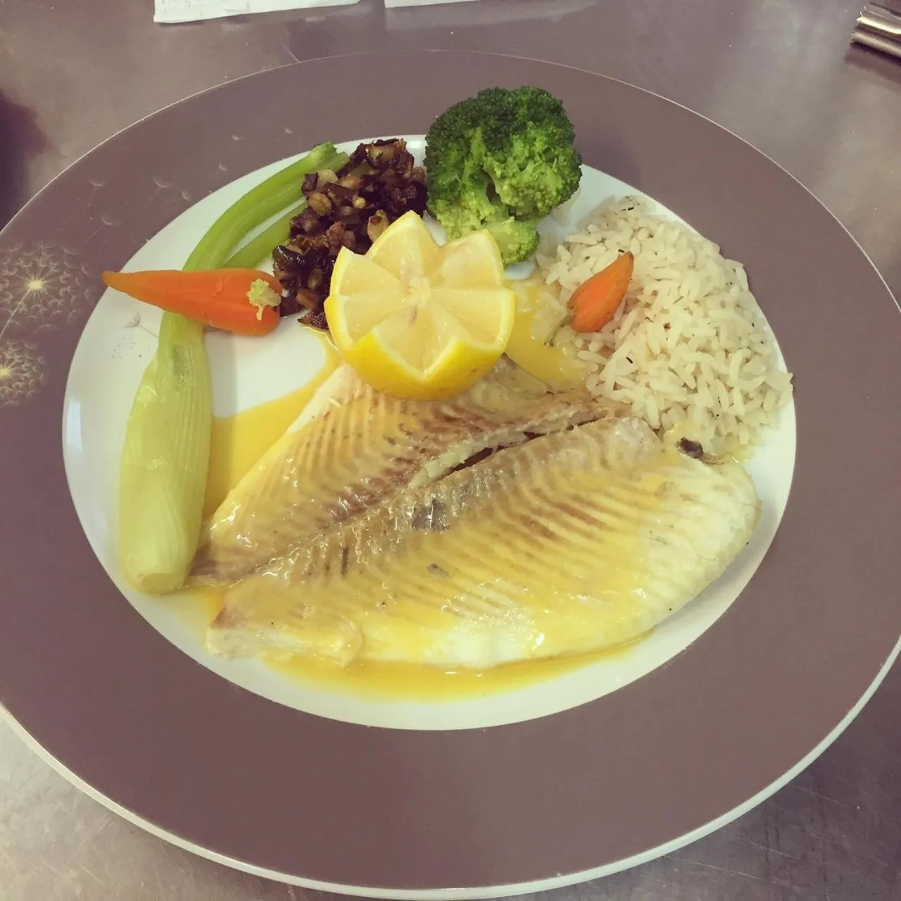 Food close-up in Logis Hotel Restaurant Le Vedaquais