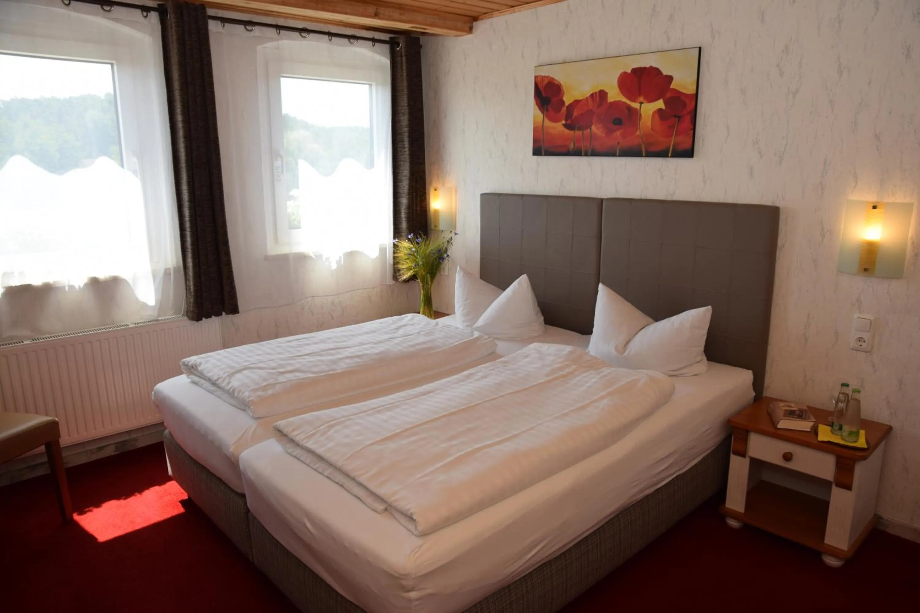 Bed in Landhotel Steigerwaldhaus