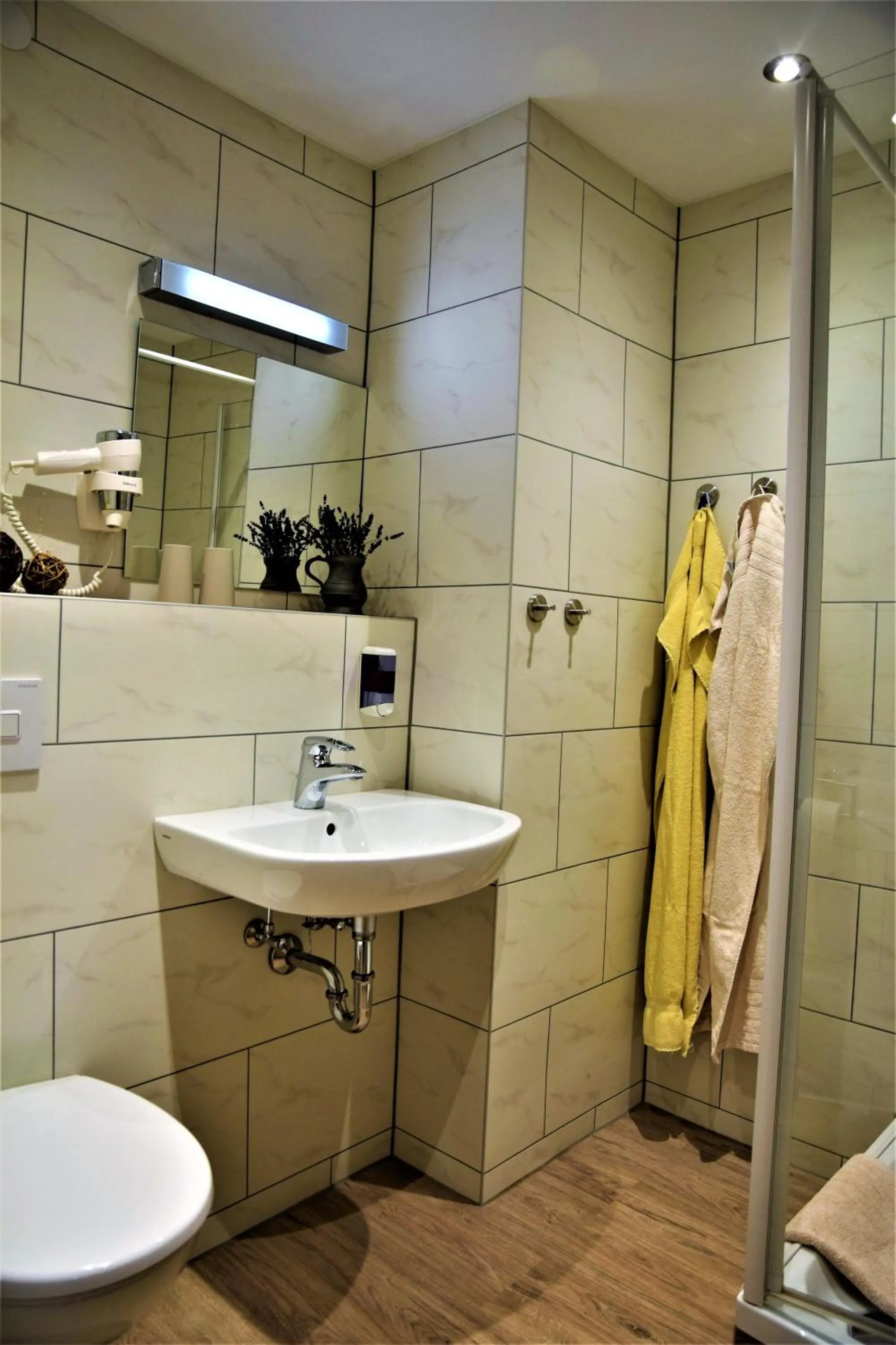 Shower in Landhotel Steigerwaldhaus