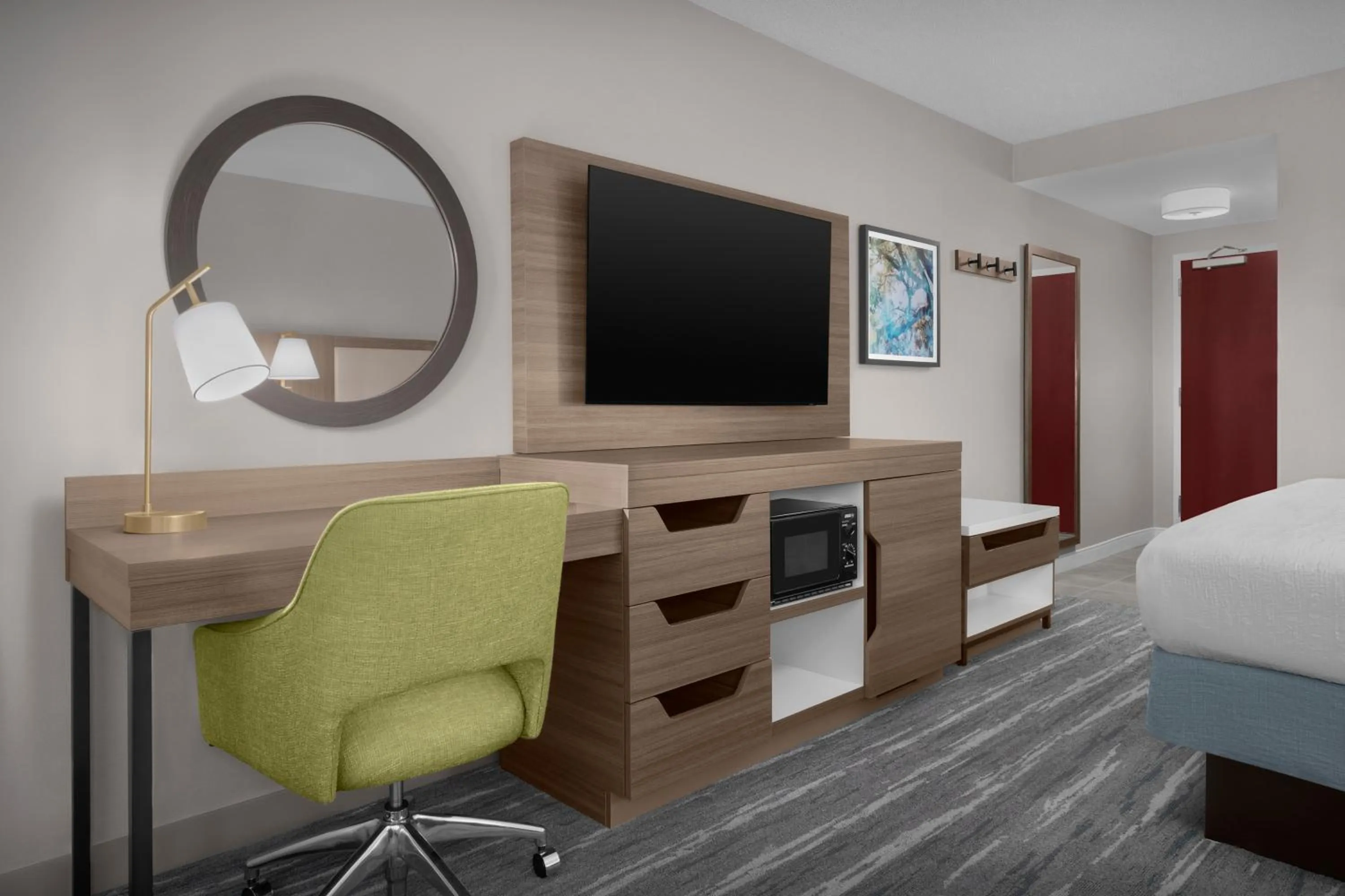 Bed in Hampton Inn Ithaca