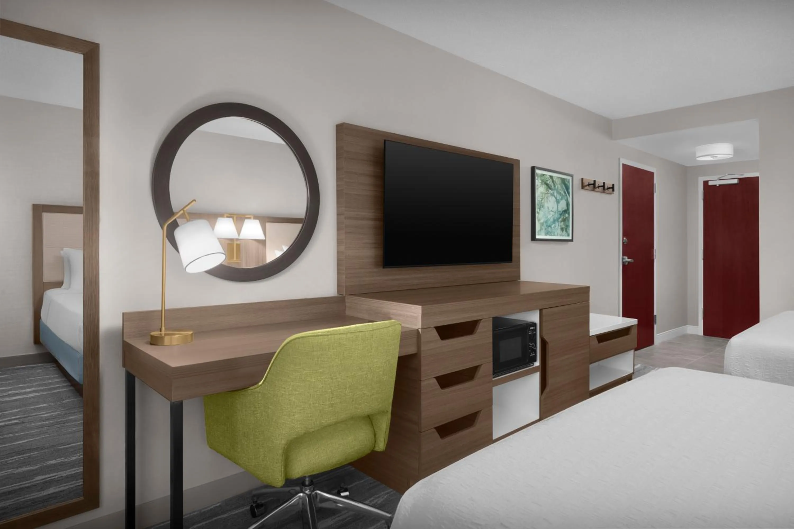 Bed in Hampton Inn Ithaca