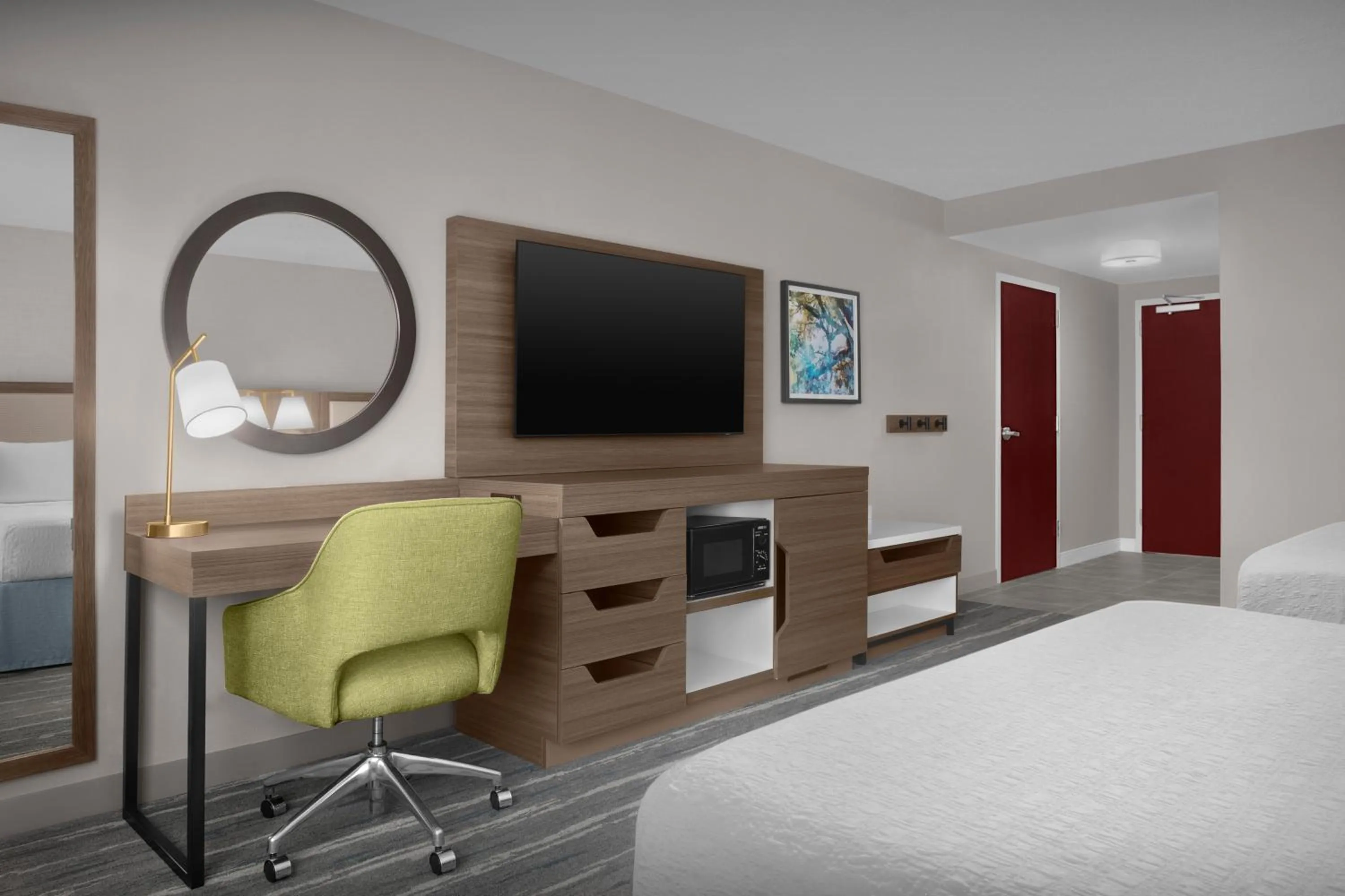 Bed in Hampton Inn Ithaca