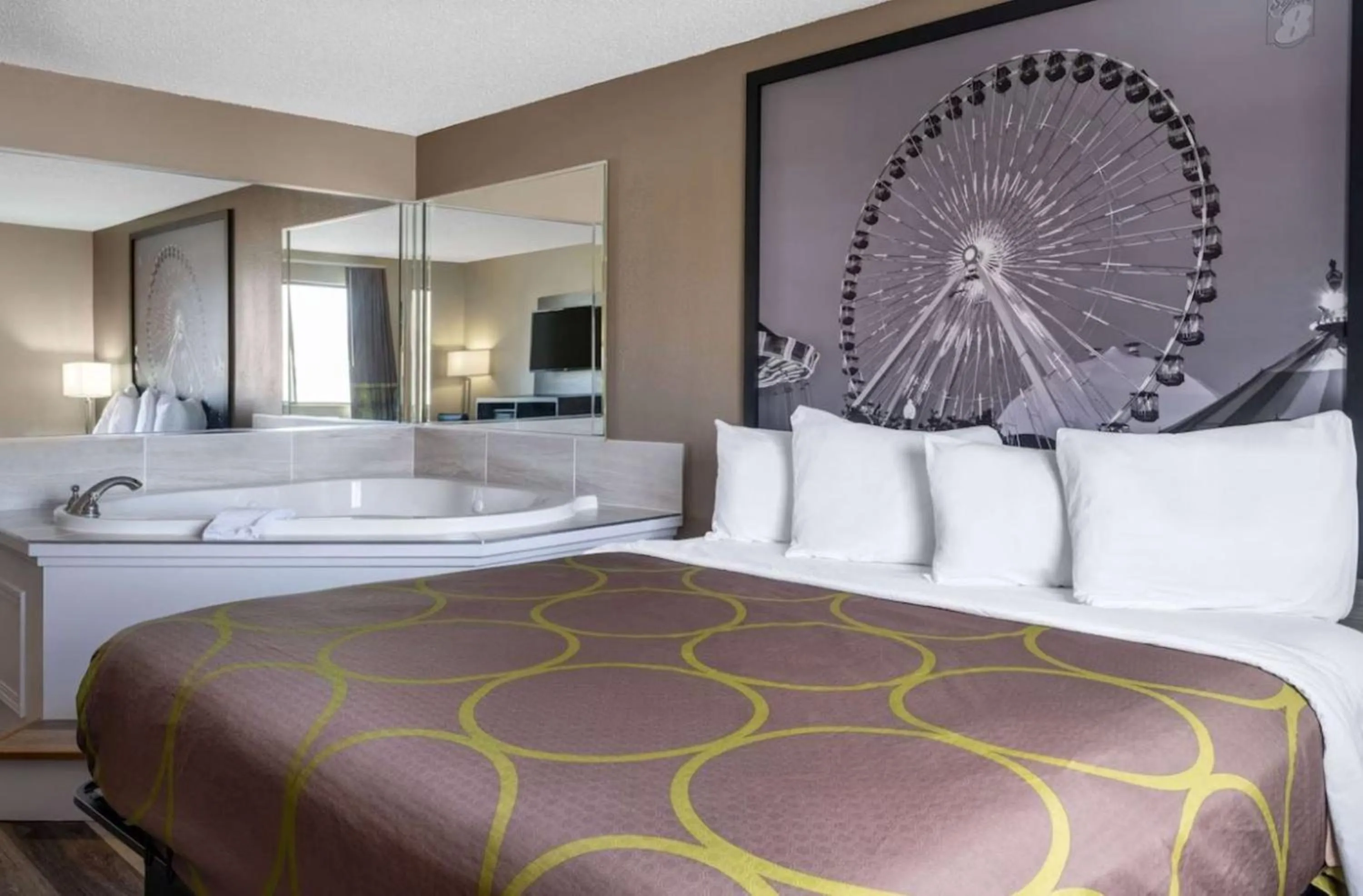 Bed in Super 8 by Wyndham Merrillville