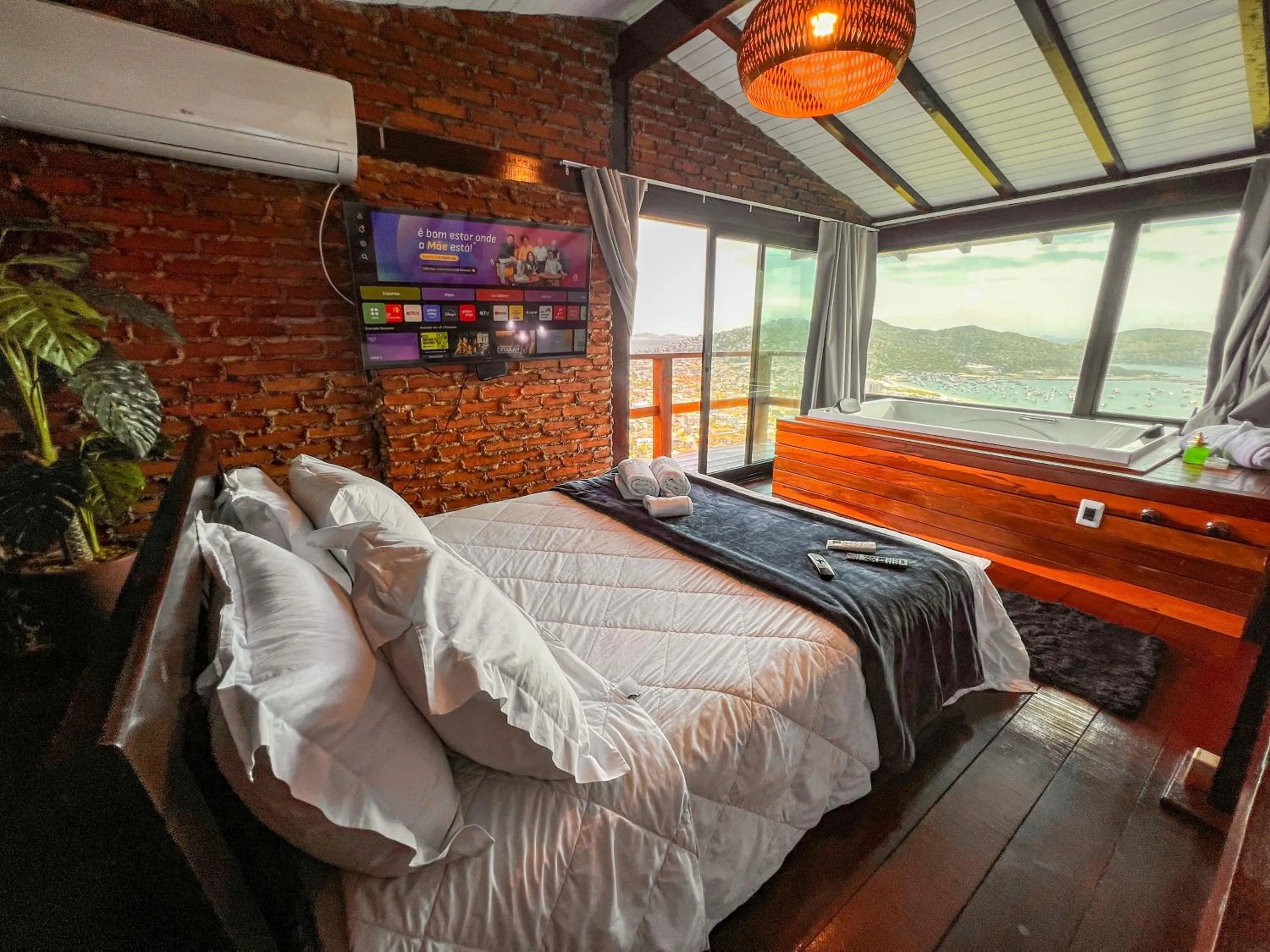 Bed in Pousada e Restaurante Vista Turquesa