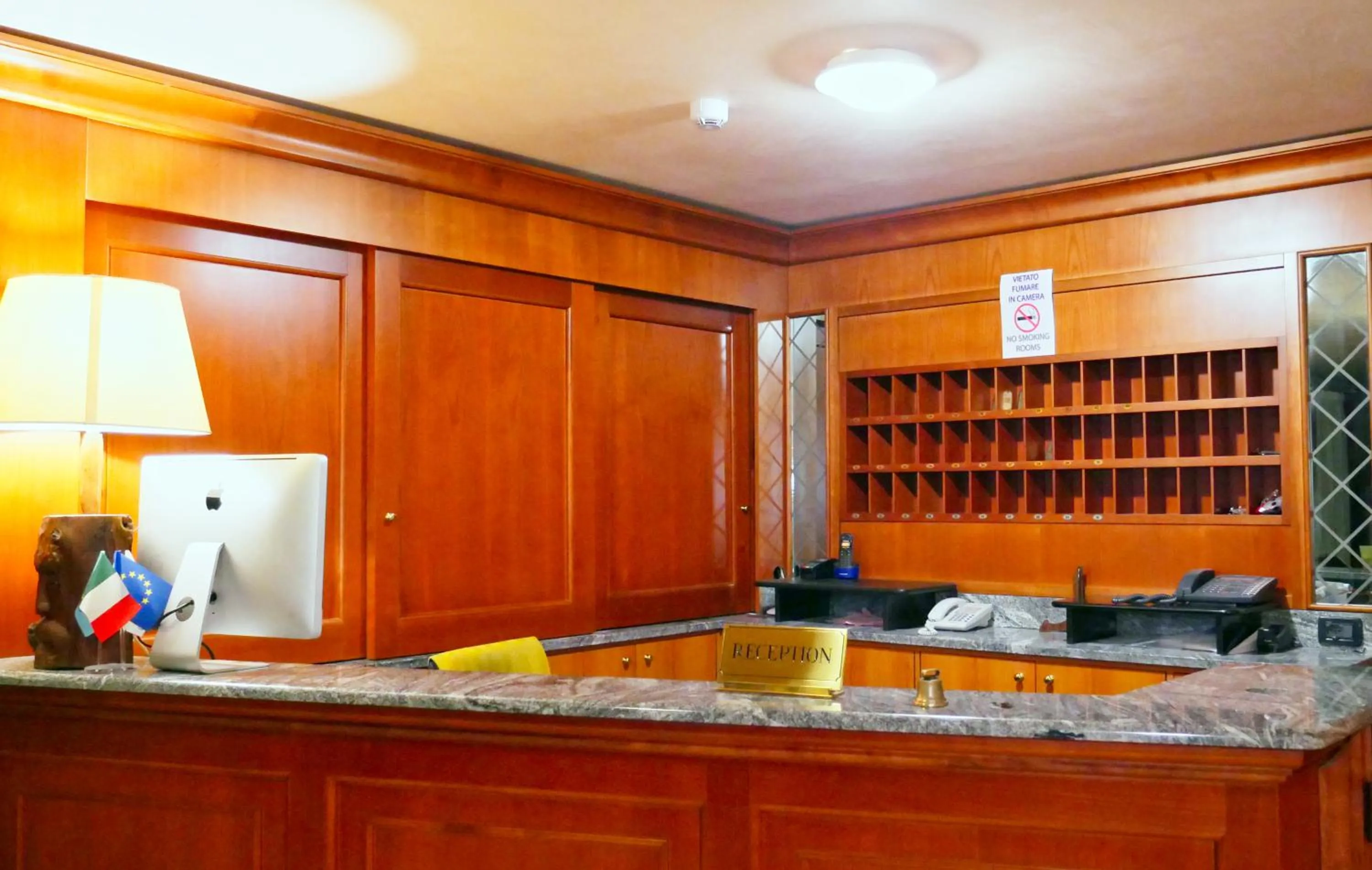 Lobby or reception in hotel Vajont