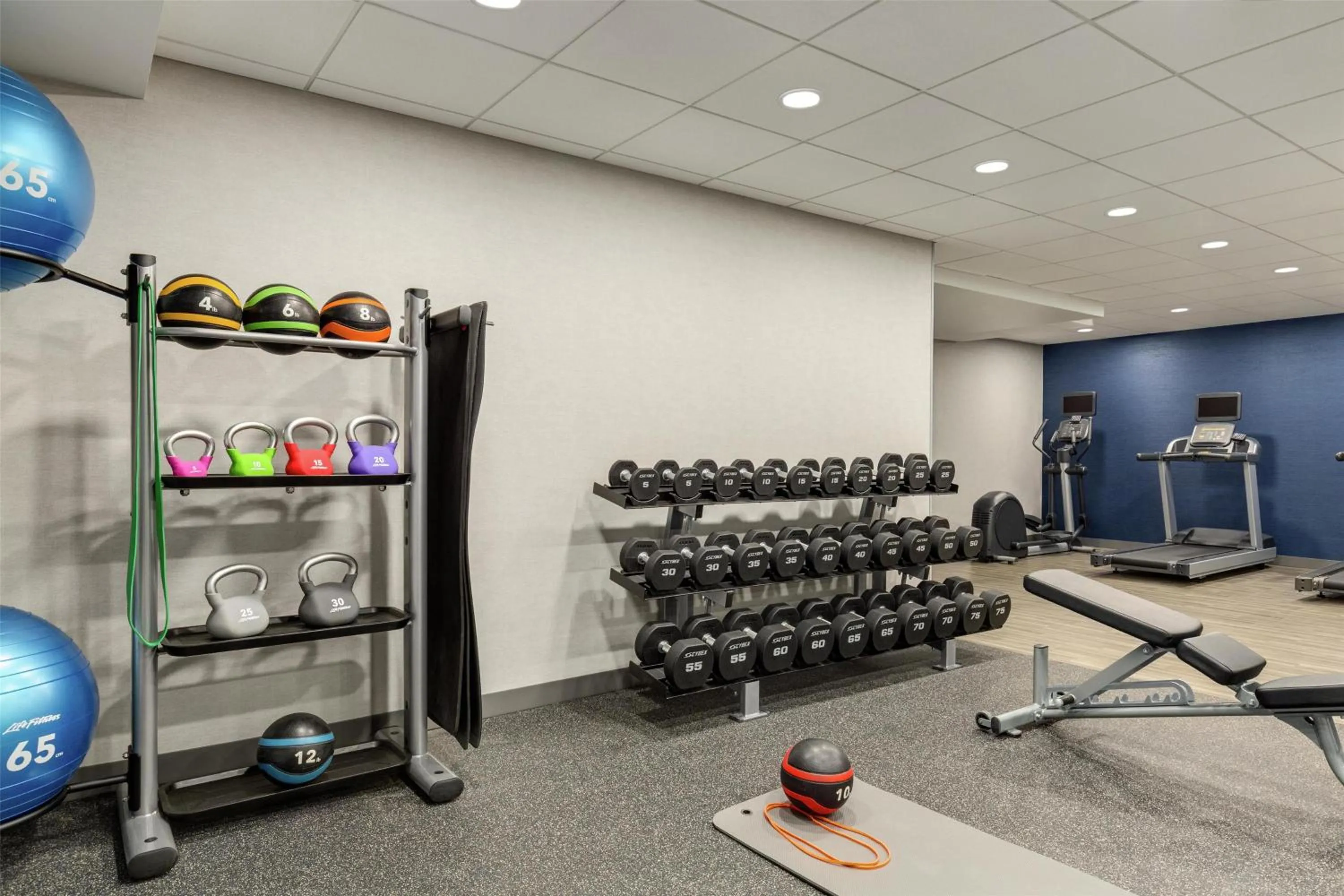 Fitness centre/facilities in Hampton Inn at Tin Lizzie Gaming Resort