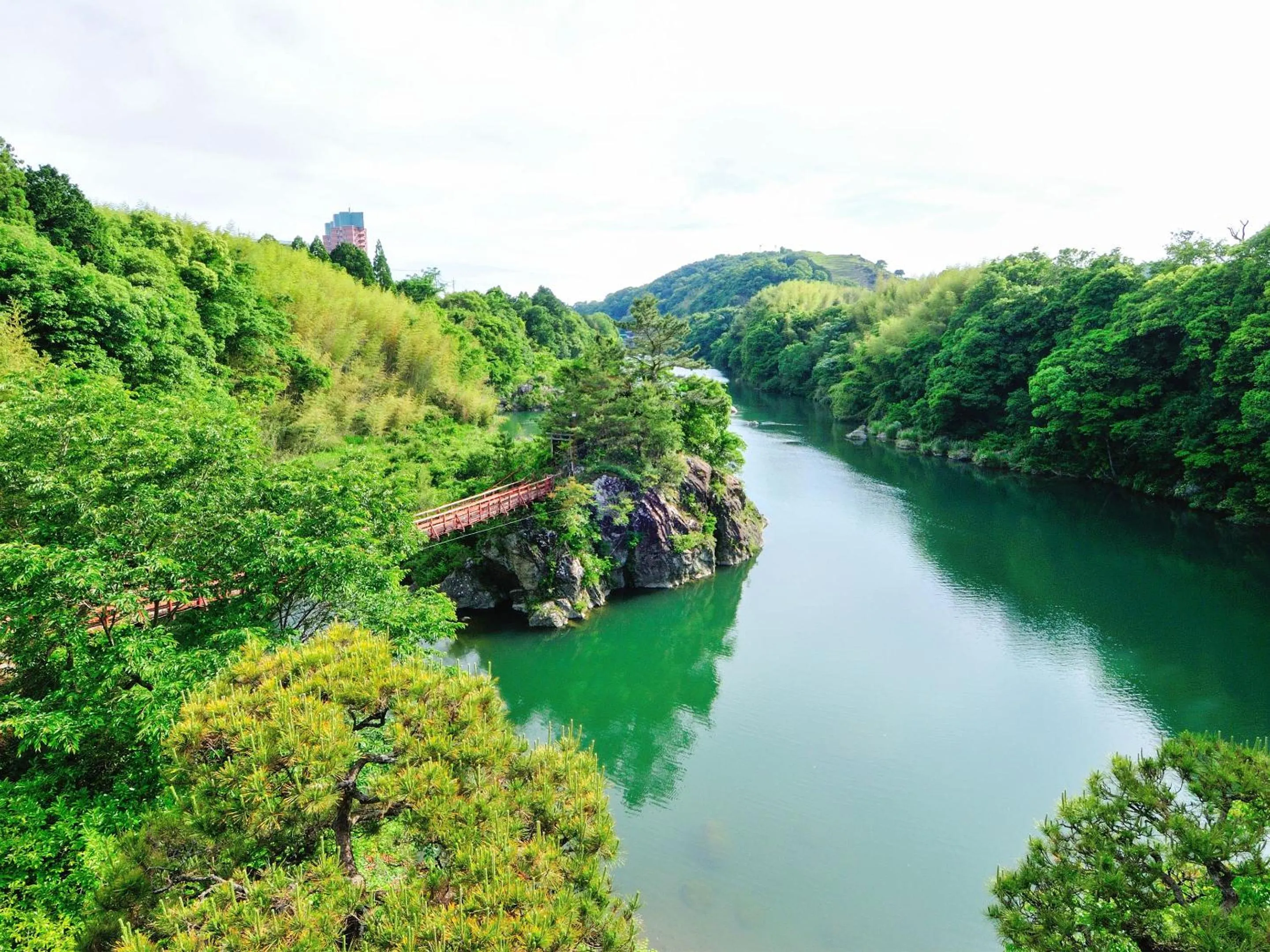 Natural landscape in Yumeno Onsen
