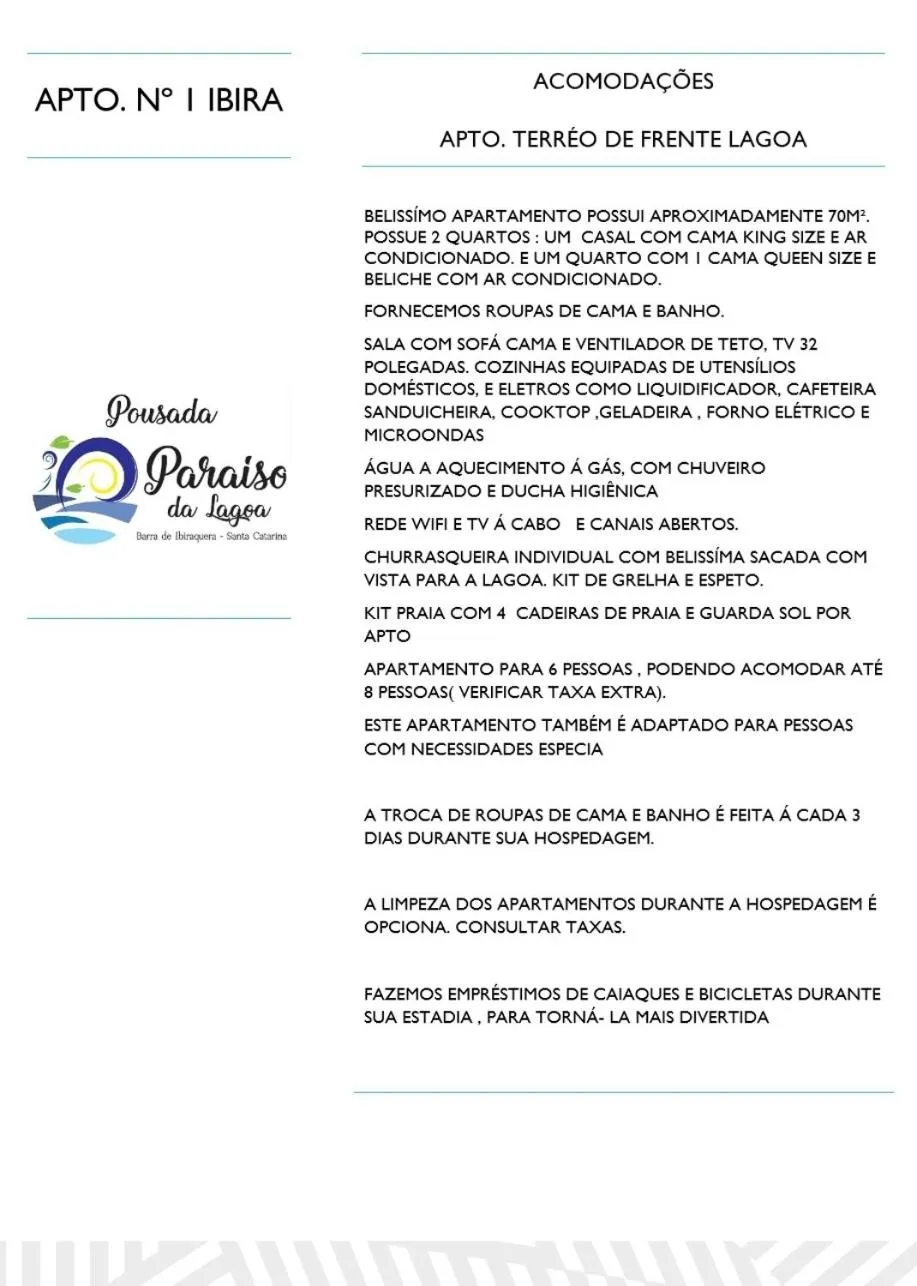 POUSADA PARAÍSO DA LAGOA