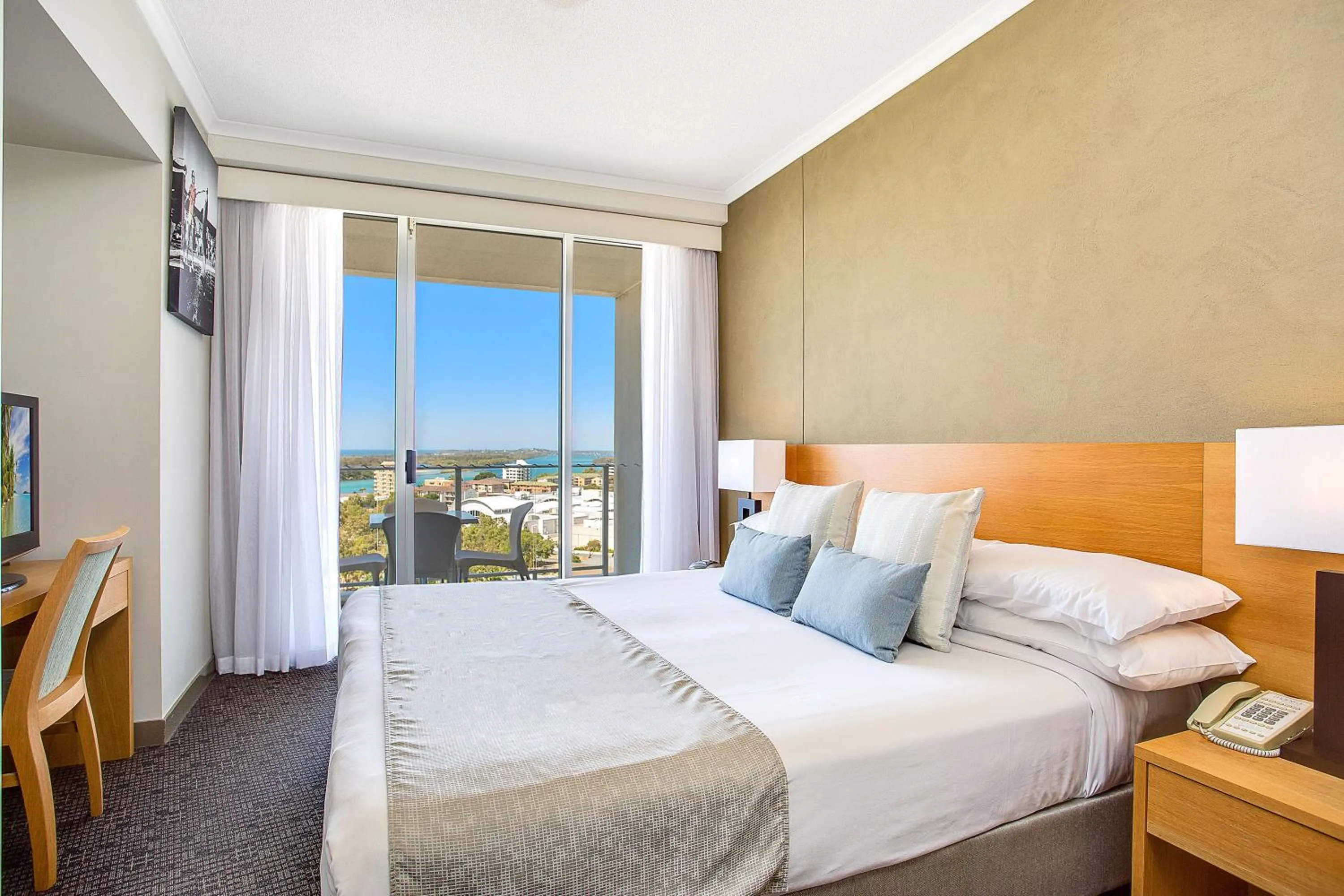 Bedroom, Bed in Mantra Twin Towns