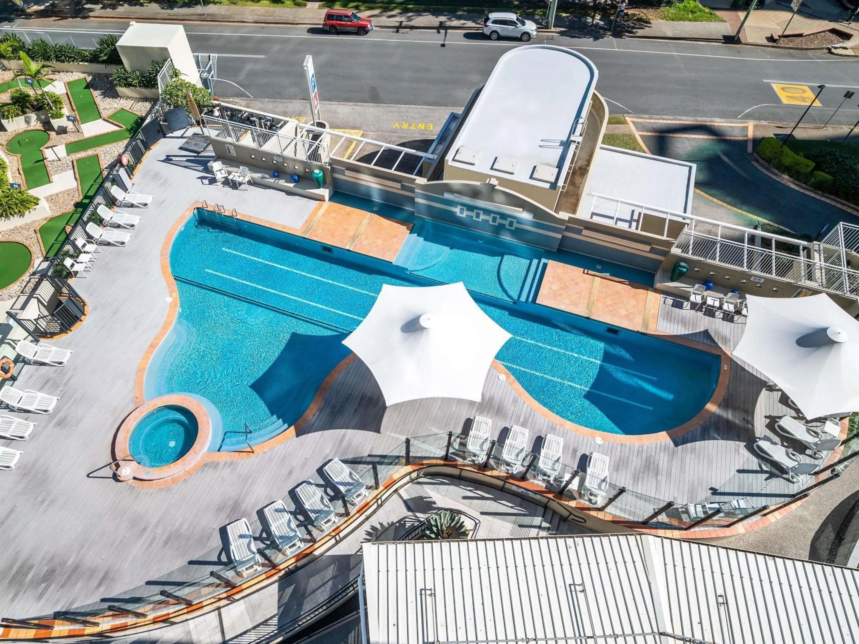 Pool view in Mantra Twin Towns