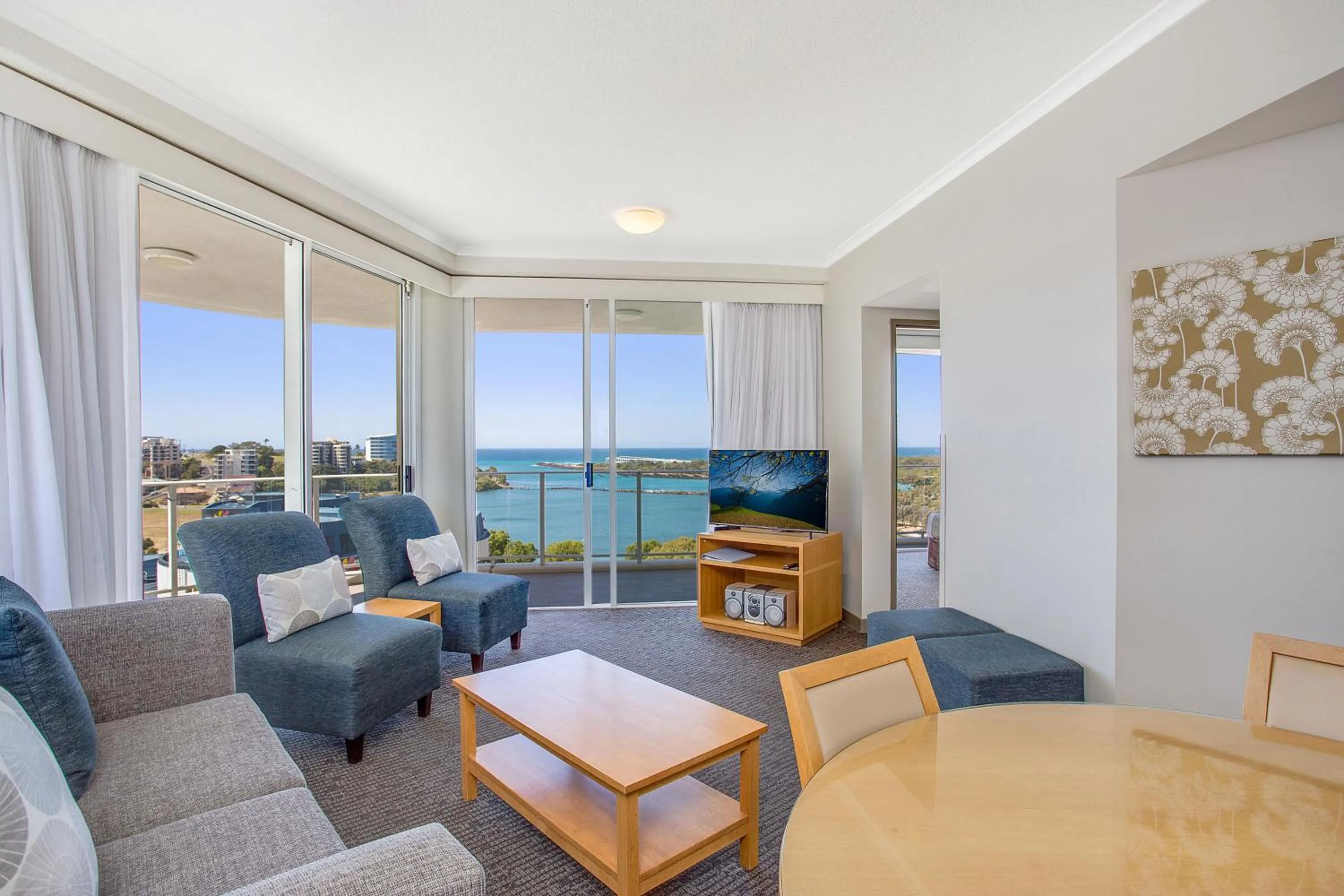 Living room in Mantra Twin Towns