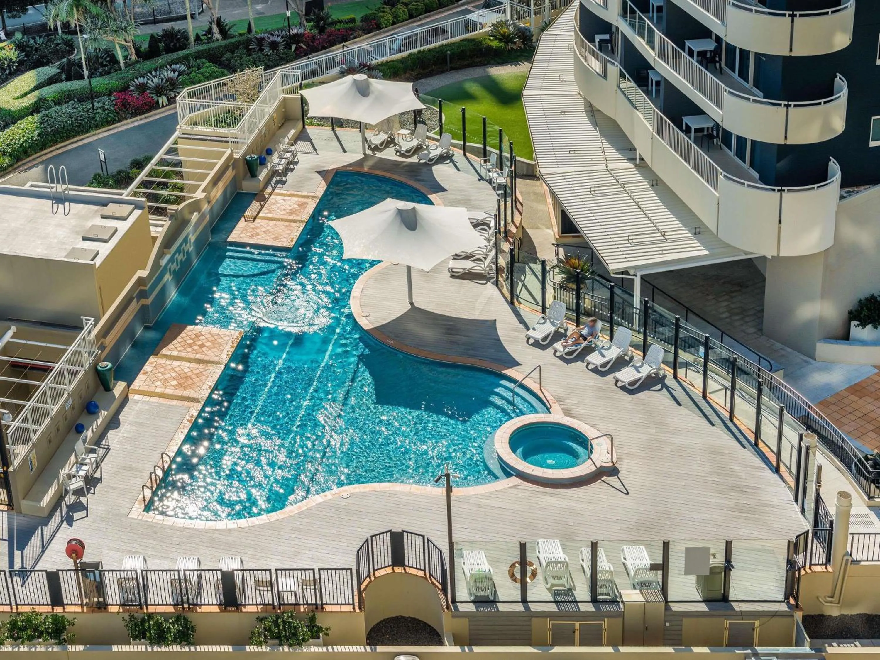 Pool view in Mantra Twin Towns