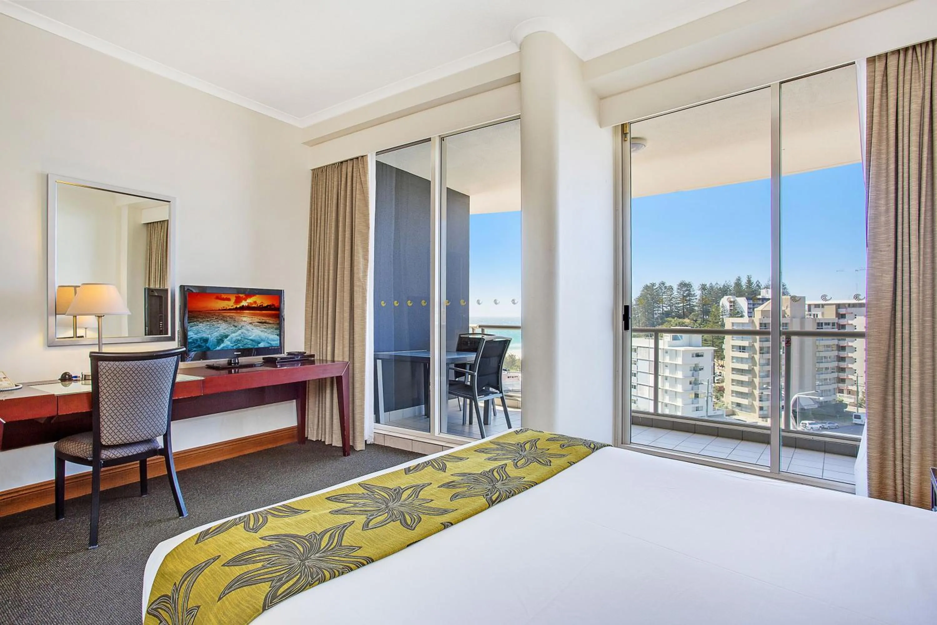 Balcony/Terrace, Bed in Mantra Twin Towns