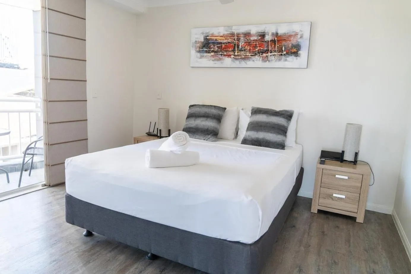 Bed in Wharf Boutique Apartments