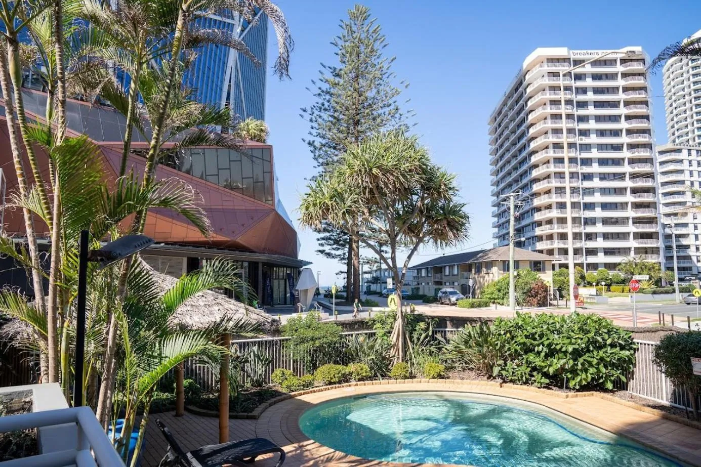 Pool view in Wharf Boutique Apartments