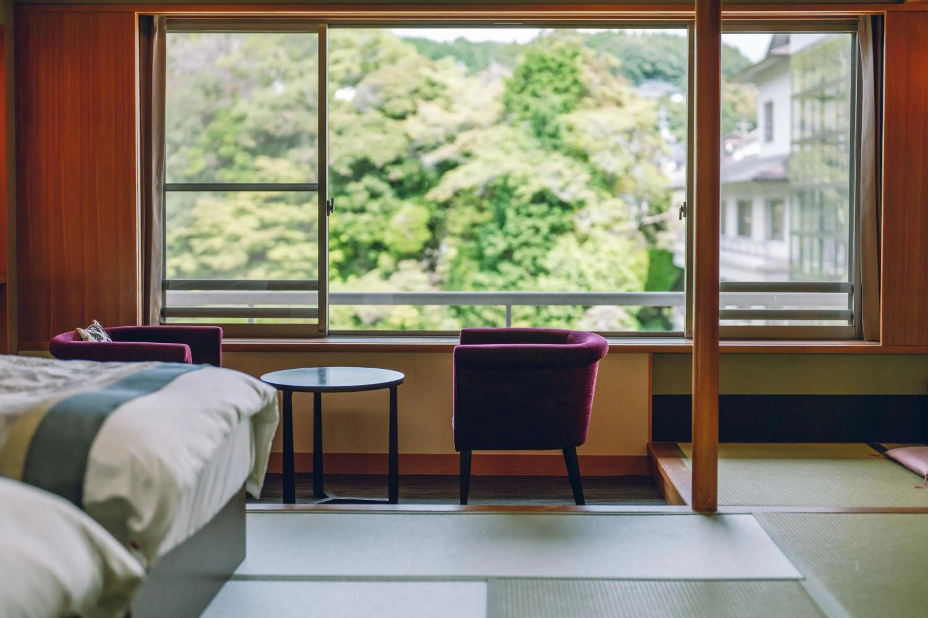Bed in Tamatsukuri Grand Hotel Choseikaku