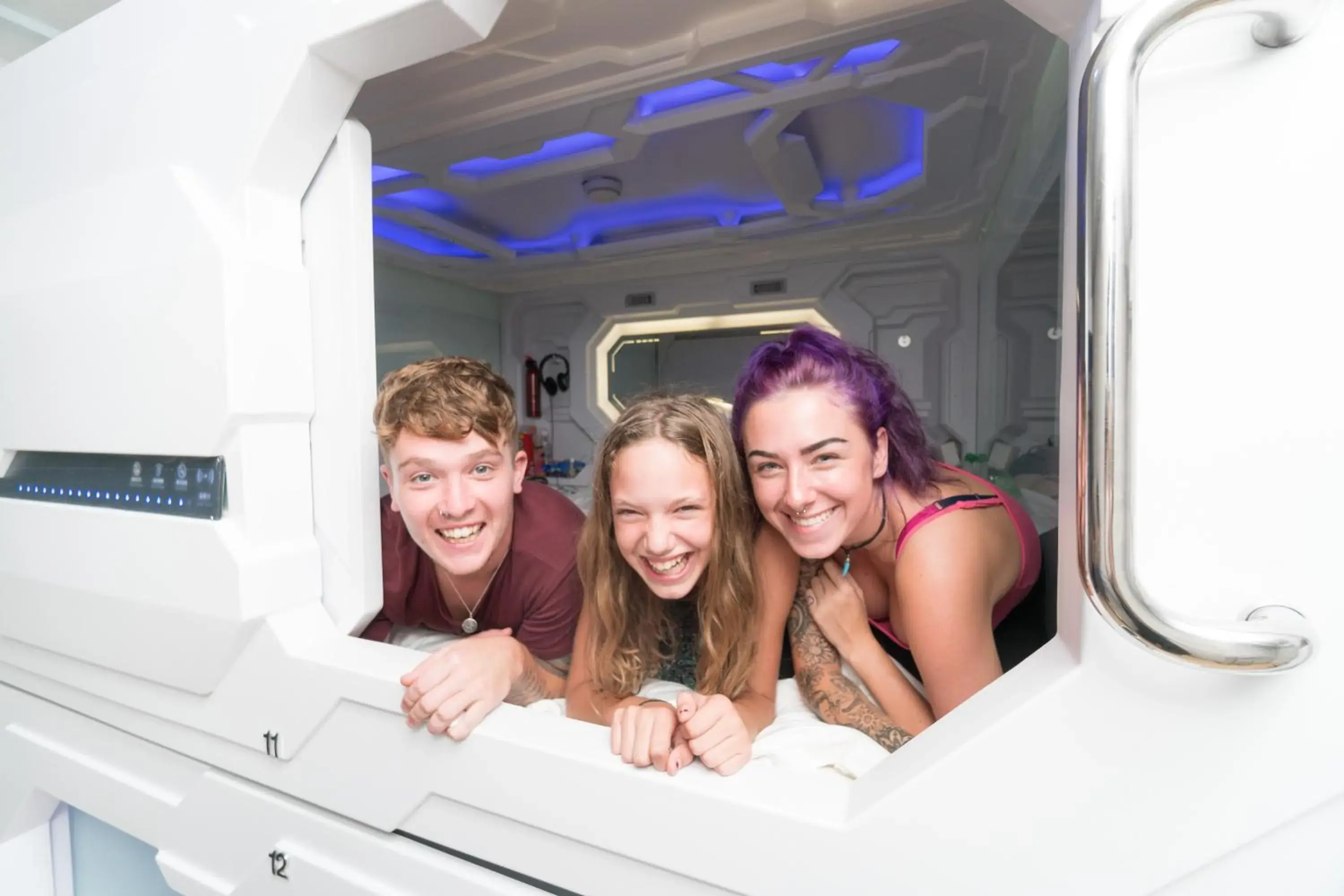 Photo of the whole room in Seaview Capsule Hotel