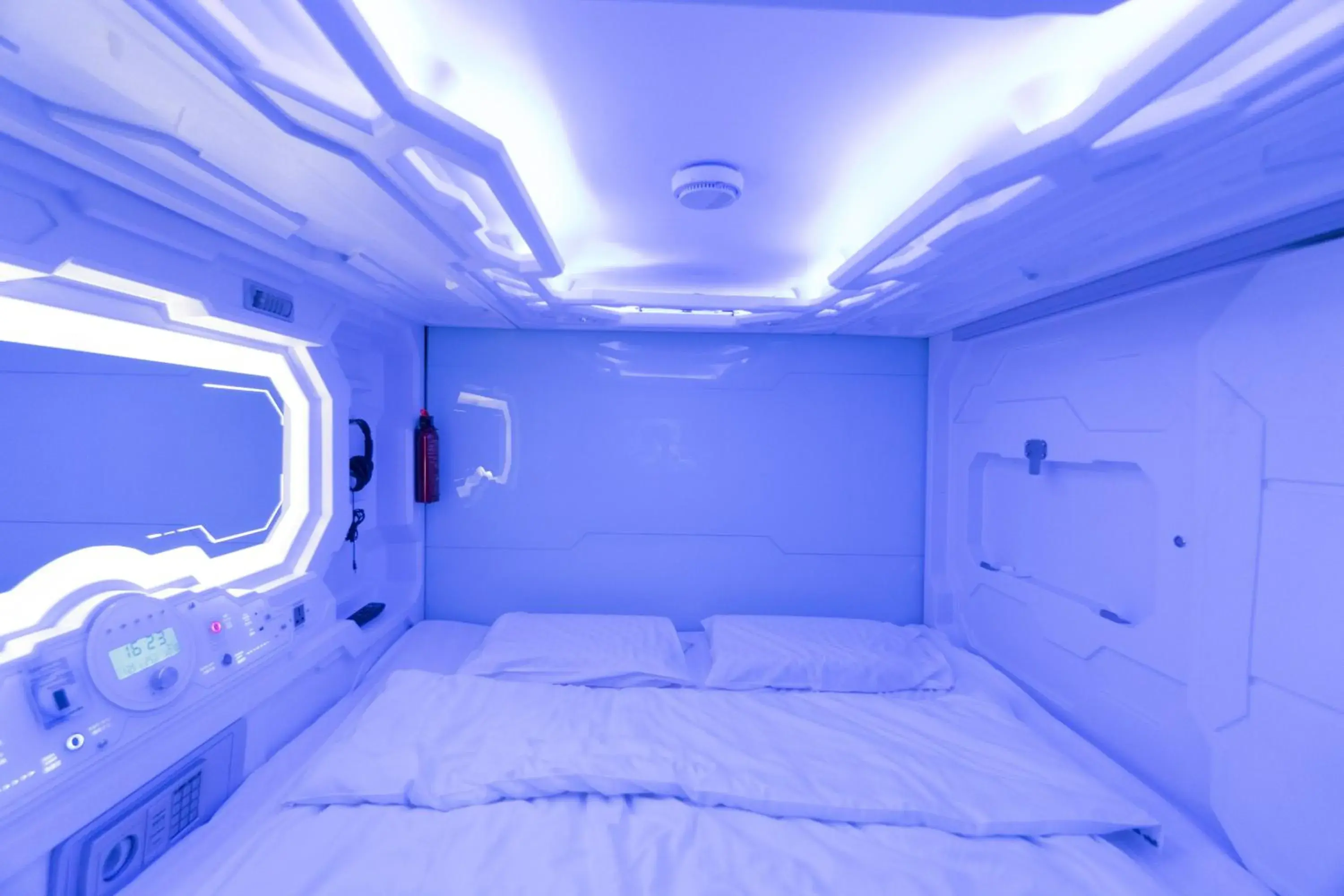 Bed in Seaview Capsule Hotel