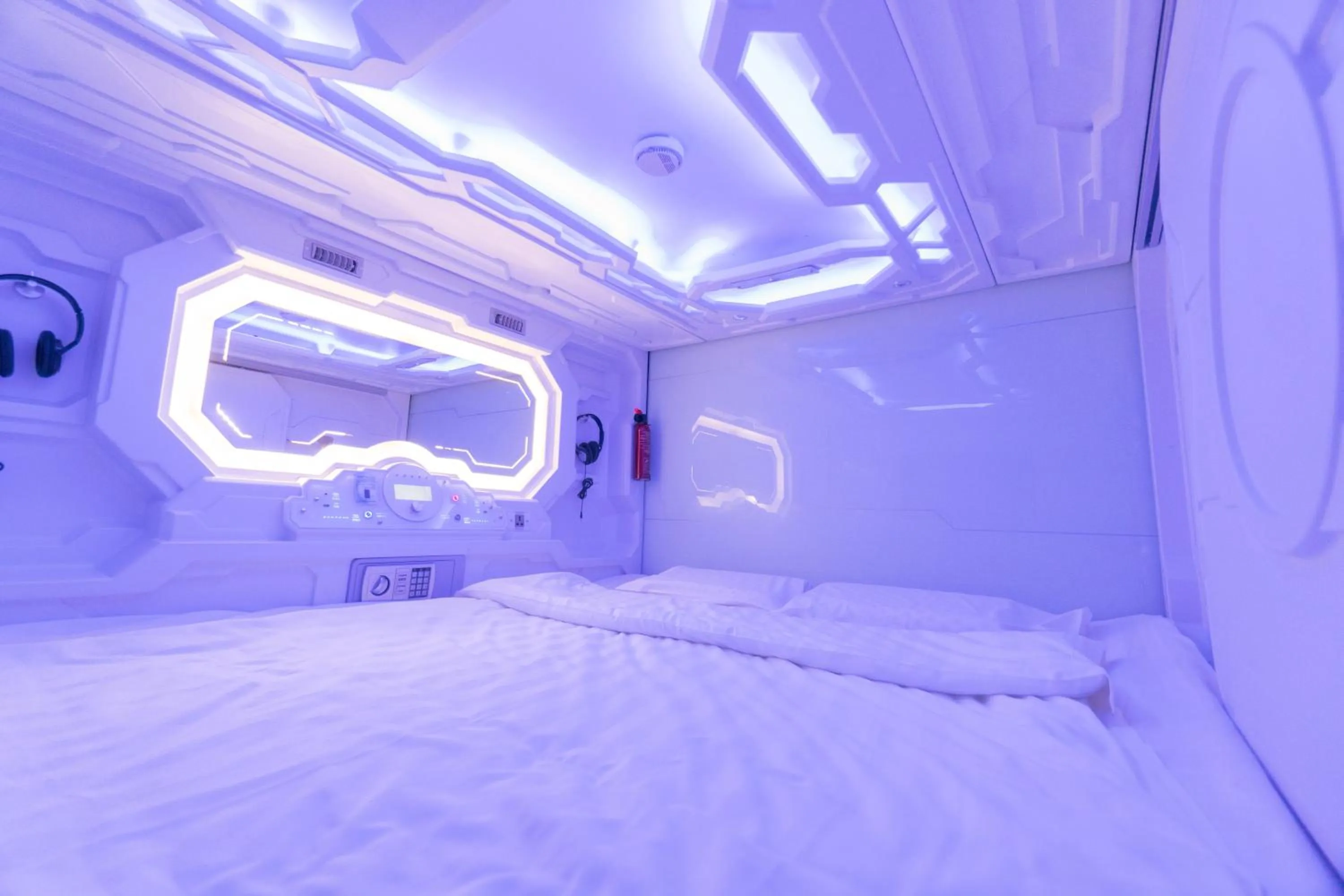 Bed in Seaview Capsule Hotel