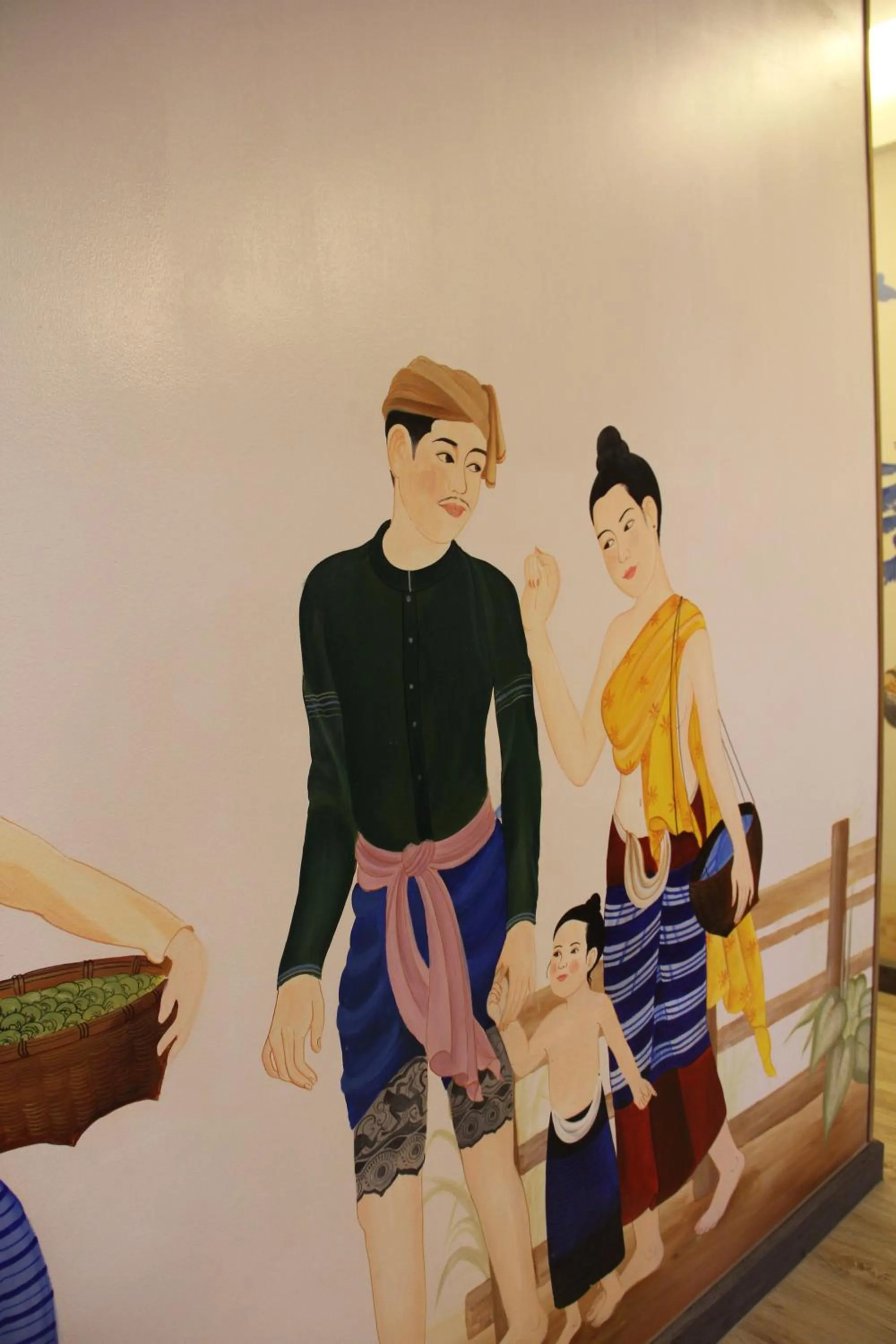 Decorative detail in Mariya Lady Hostel Suvarnabhumi Airport