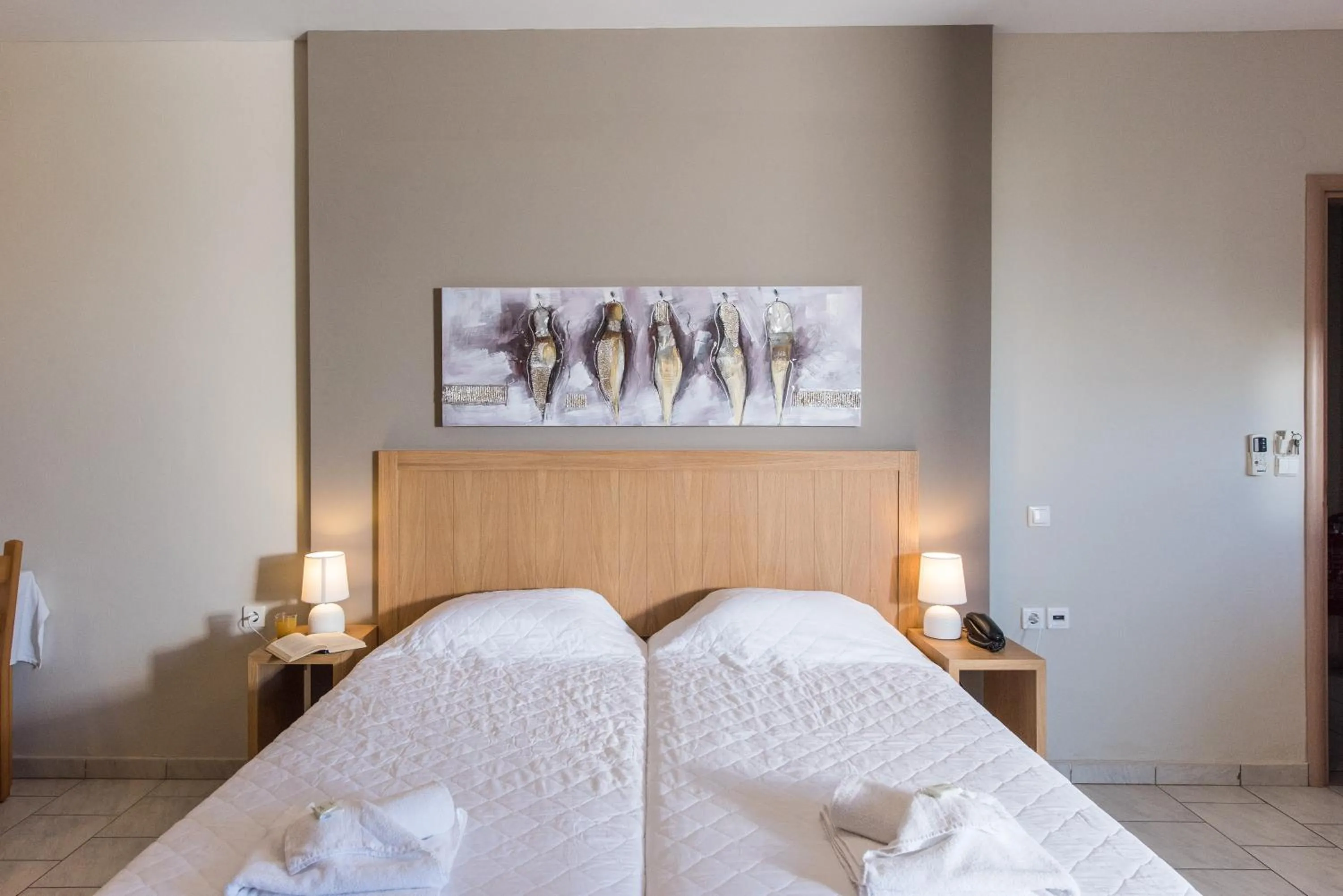 Bed in Mirtilos Studios & Apartments