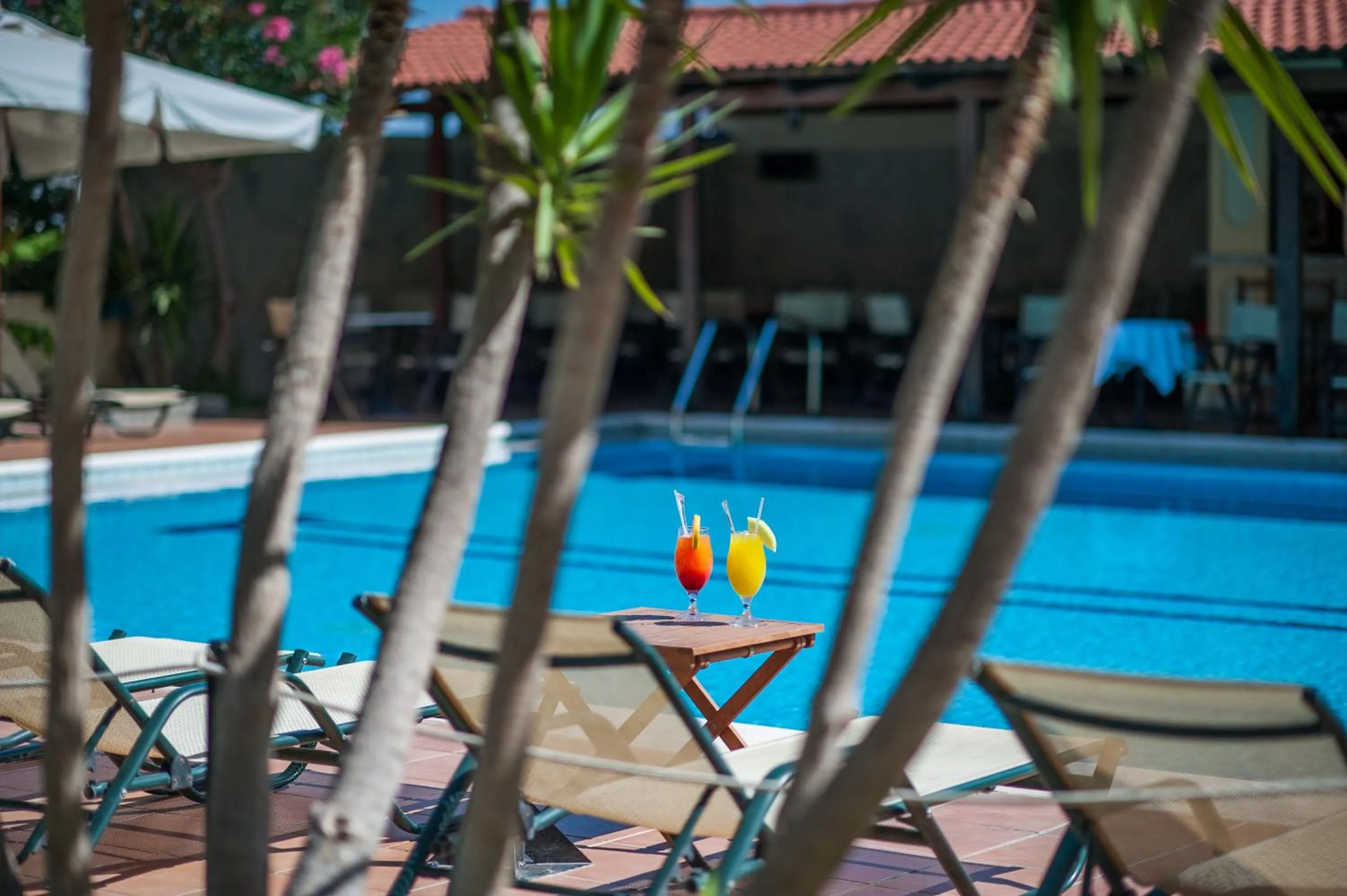 Swimming pool in Mirtilos Studios & Apartments