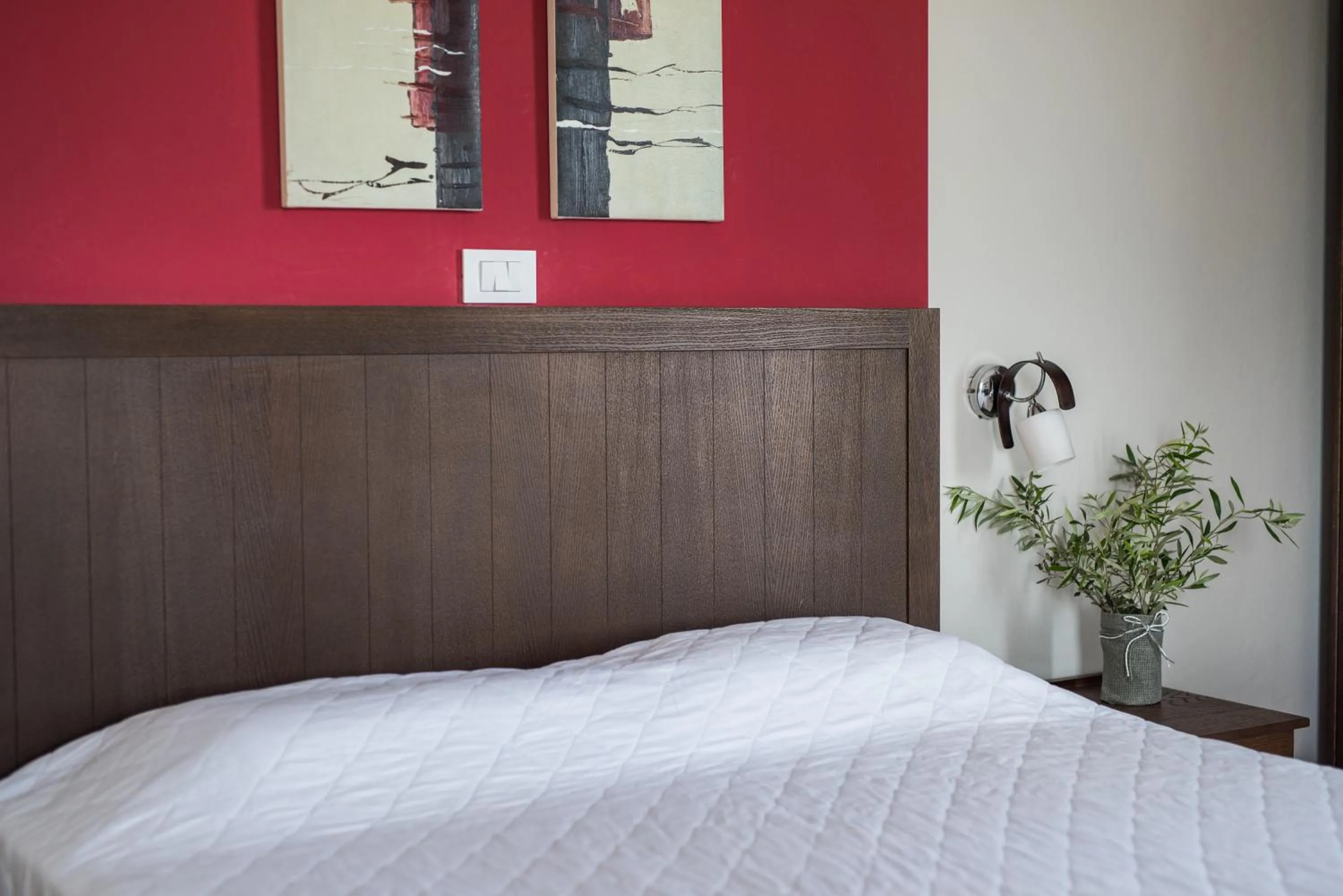 Decorative detail, Bed in Mirtilos Studios & Apartments