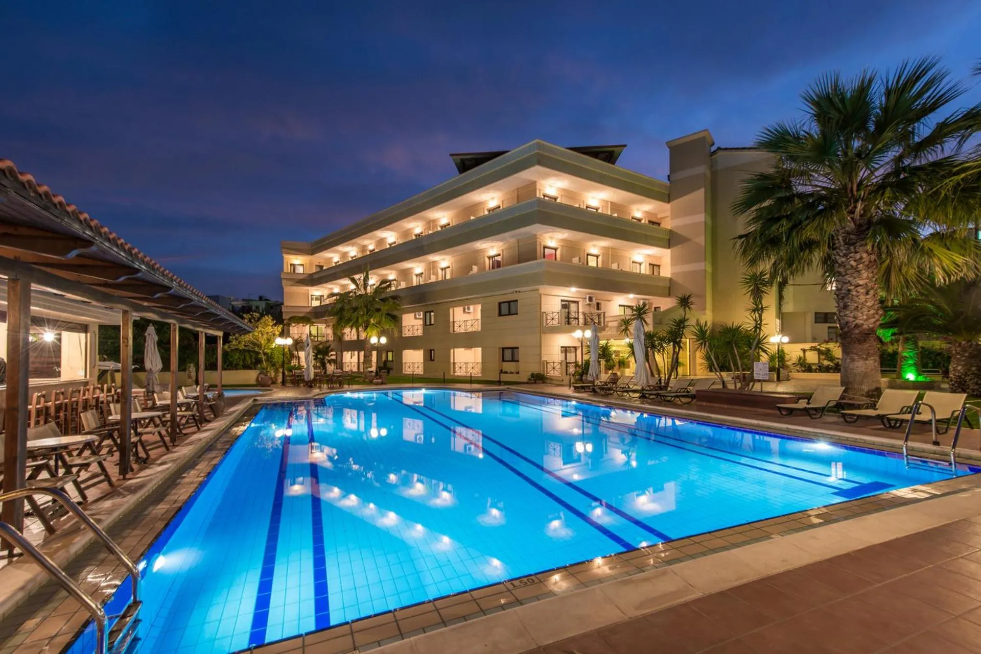 Swimming pool in Mirtilos Studios & Apartments