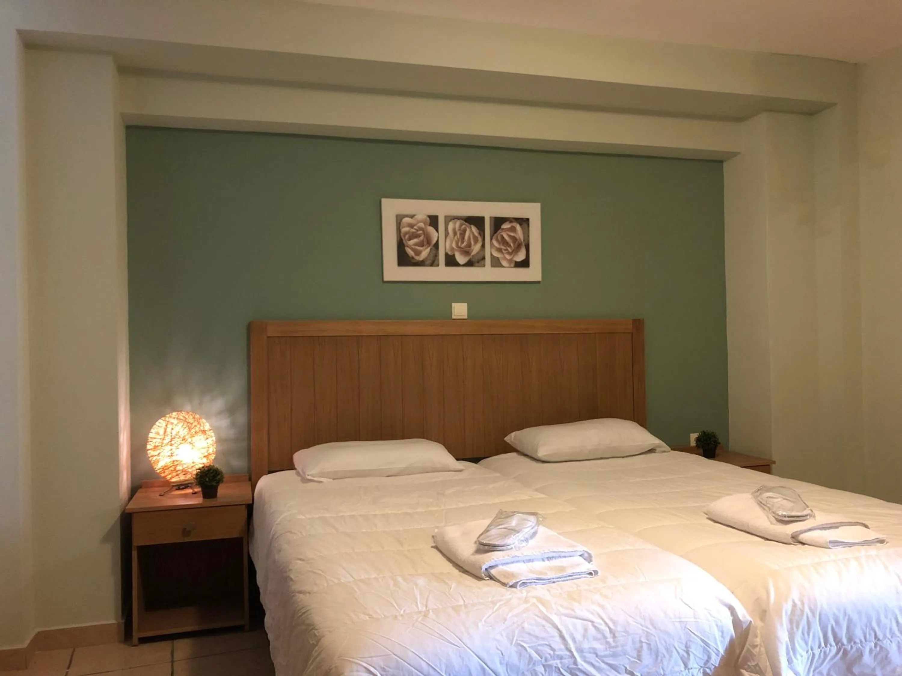 Bed in Mirtilos Studios & Apartments