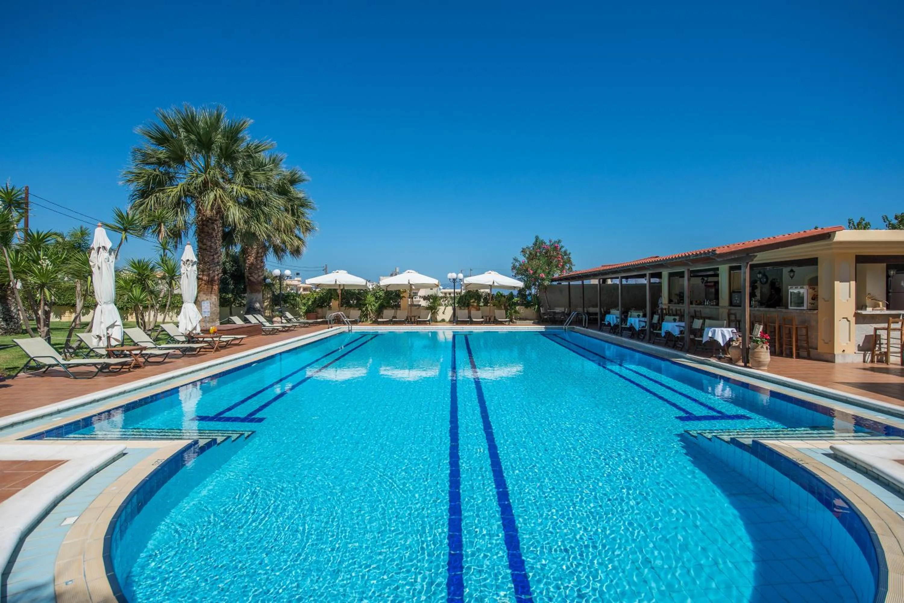 Swimming pool in Mirtilos Studios & Apartments