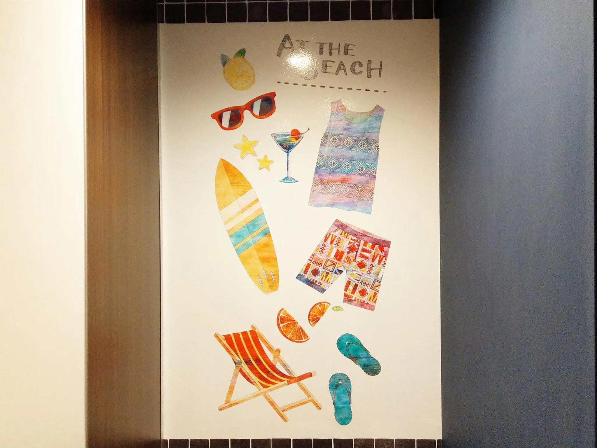 Decorative detail in La'gent Hotel Okinawa Chatan Hotel and Hostel