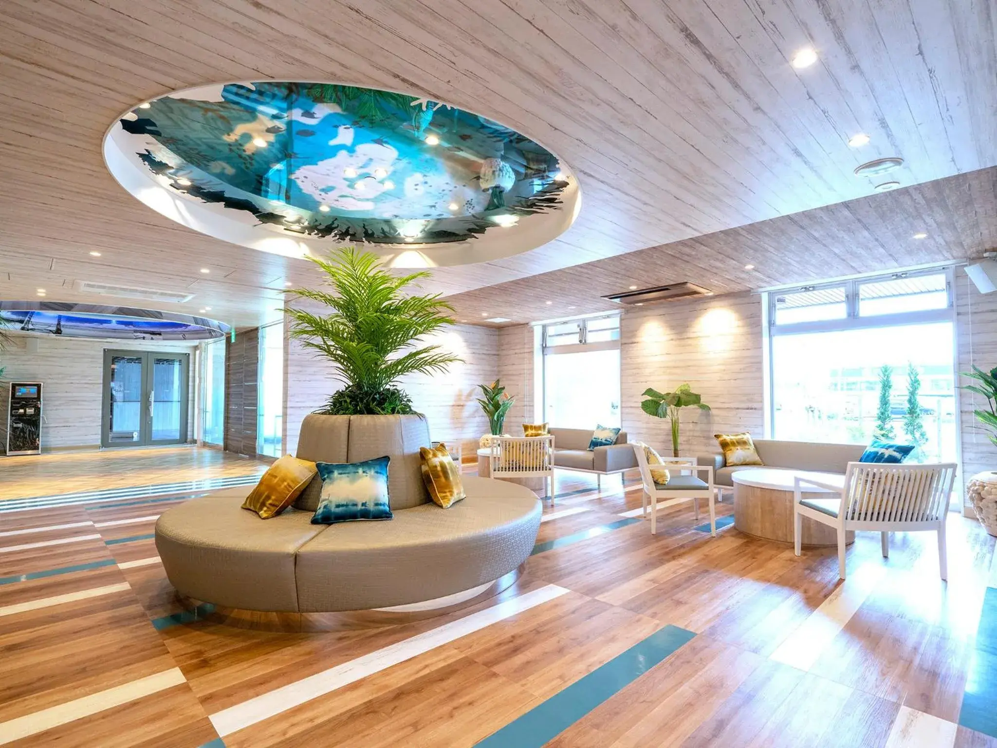 Lobby or reception in La'gent Hotel Okinawa Chatan Hotel and Hostel Lobby or reception in La'gent Hotel Okinawa Chatan Hotel and Hostel