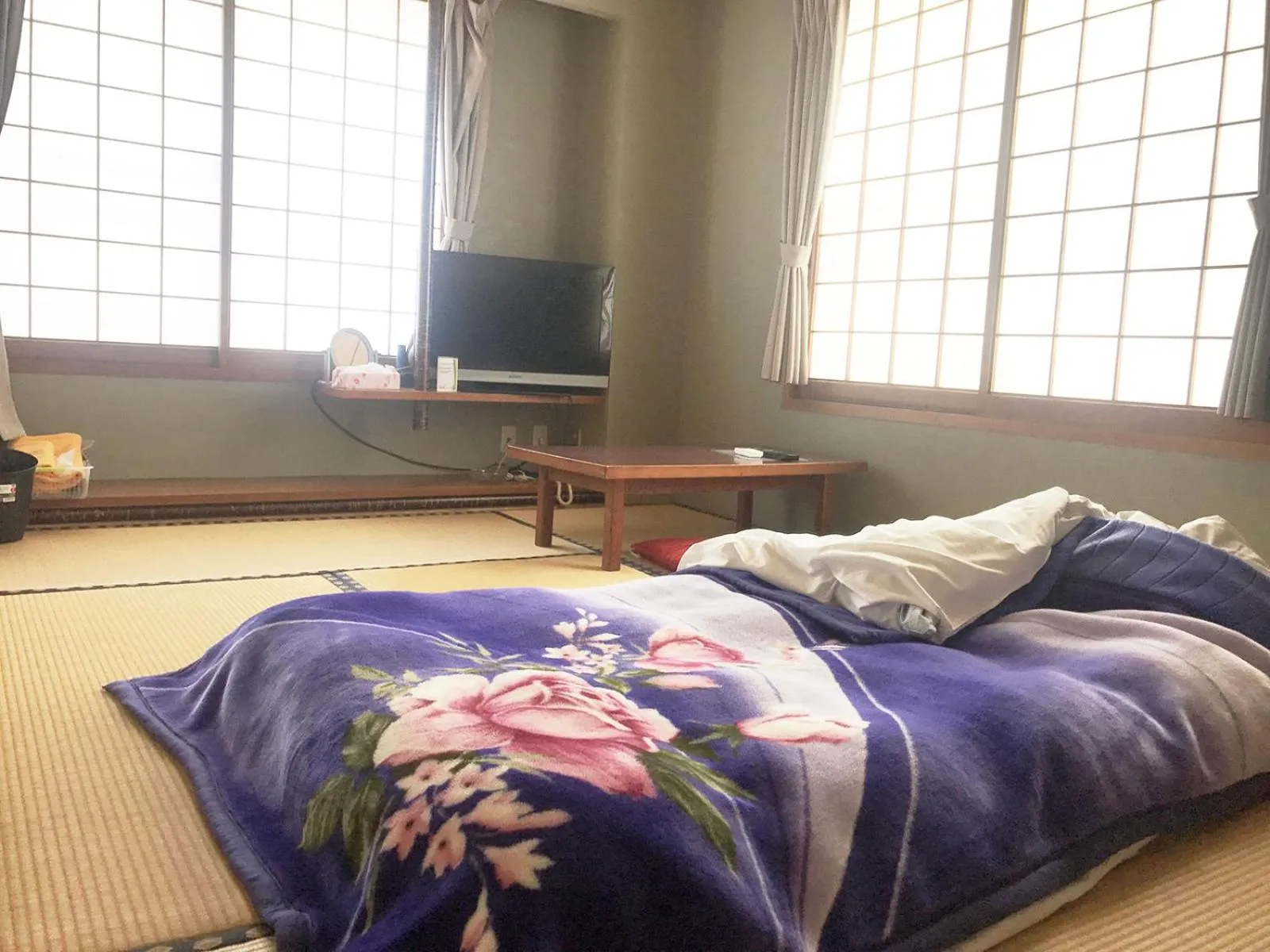 Bed in business ryokan haniwa