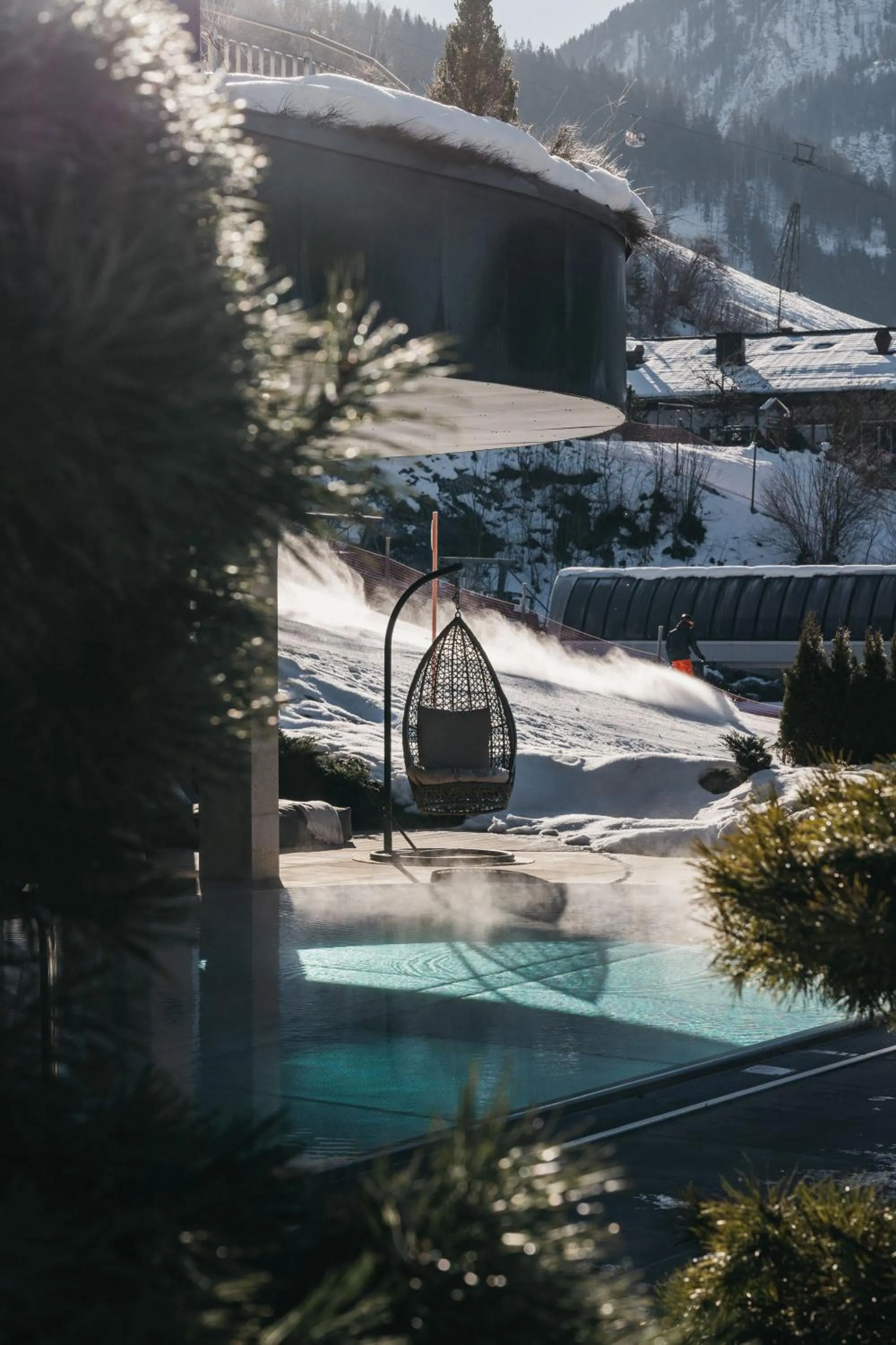 Swimming pool in Sonnhof Alpendorf - an adults only place