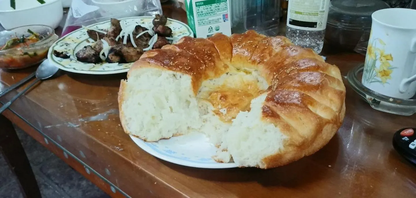 Communal kitchen in Pension Badawa