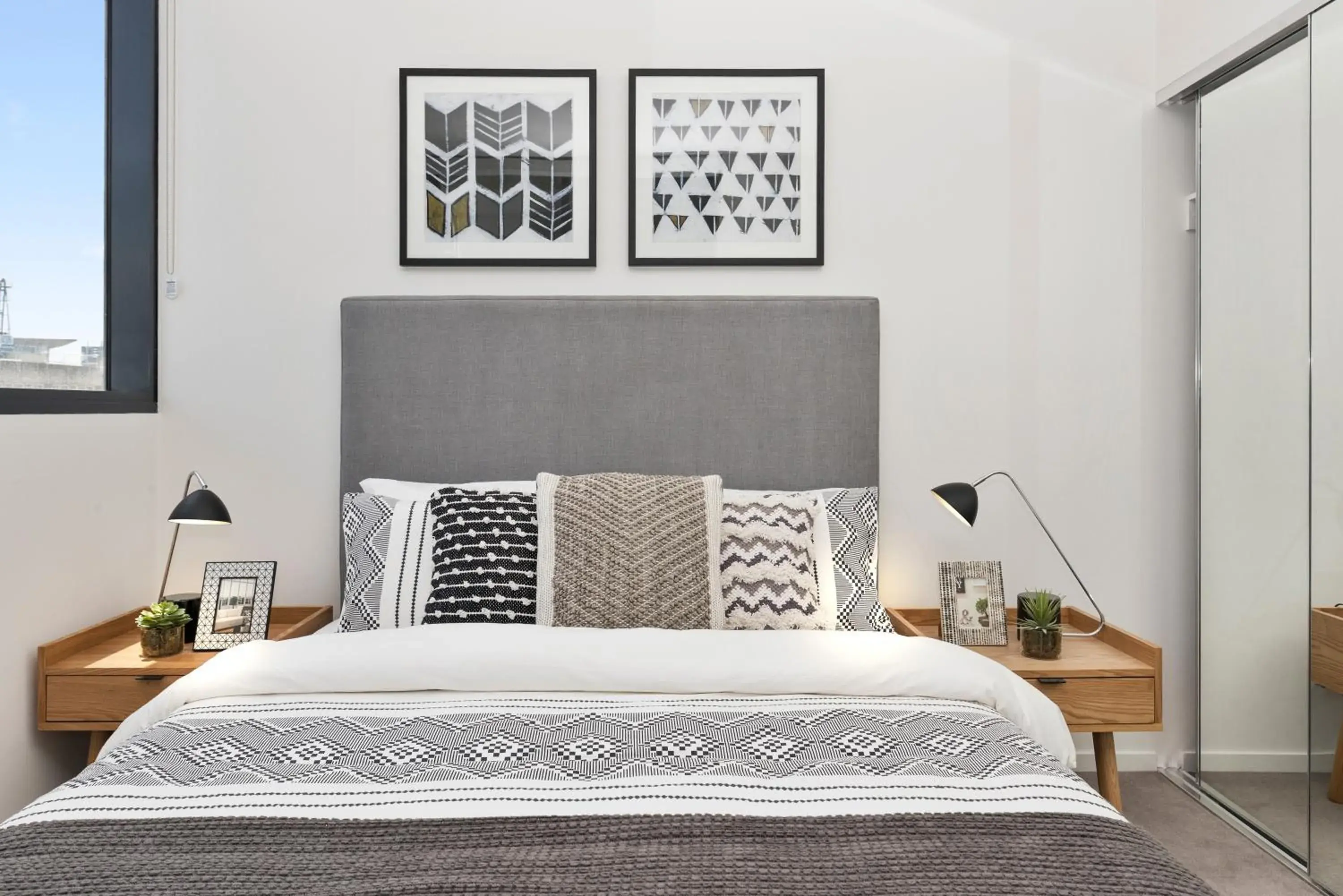 Bedroom, Bed in Ivy and Eve Apartments by CLLIX Bedroom, Bed in Ivy and Eve Apartments by CLLIX