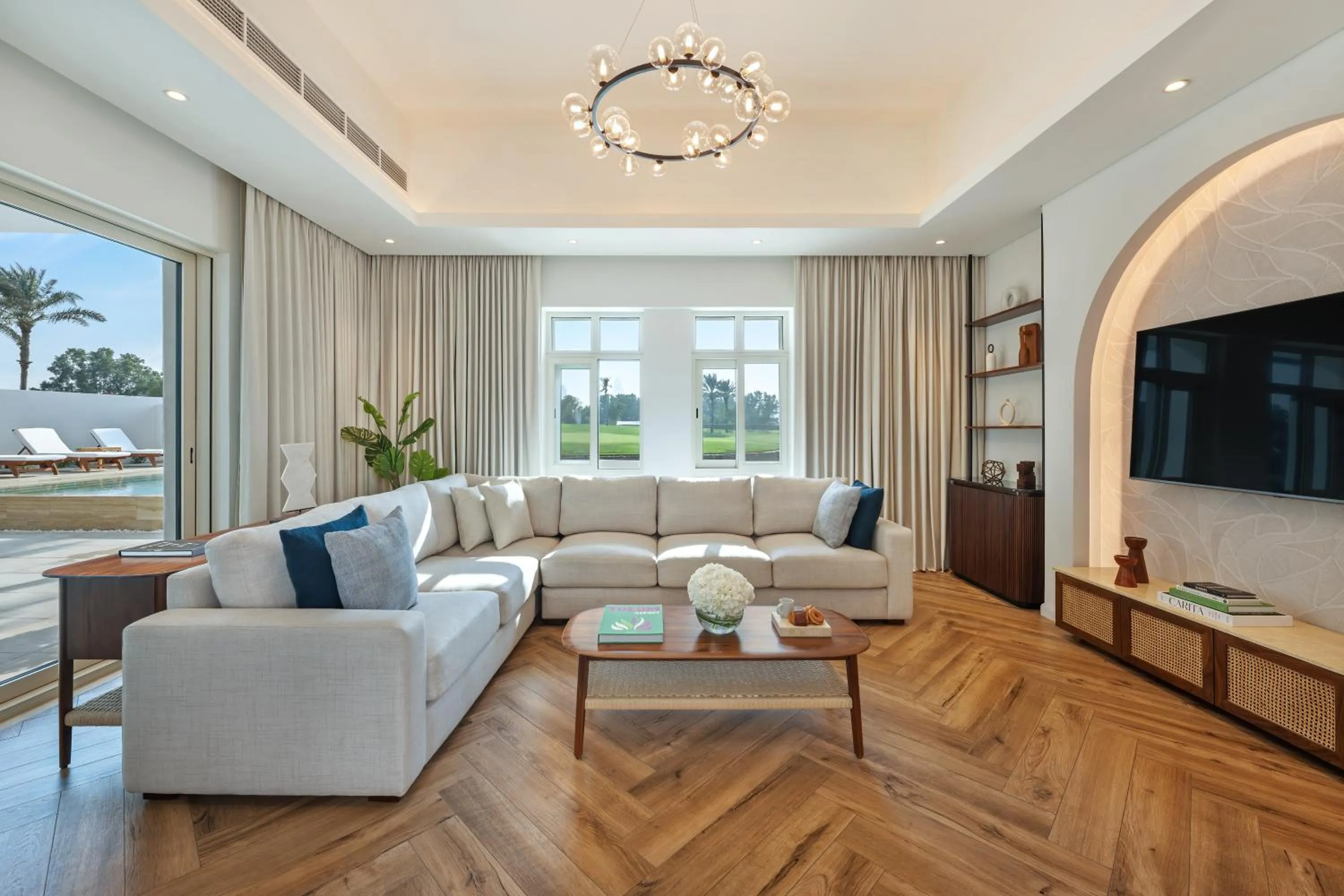 Living room in Elara & Golf Villas - curated by Park Hyatt Dubai