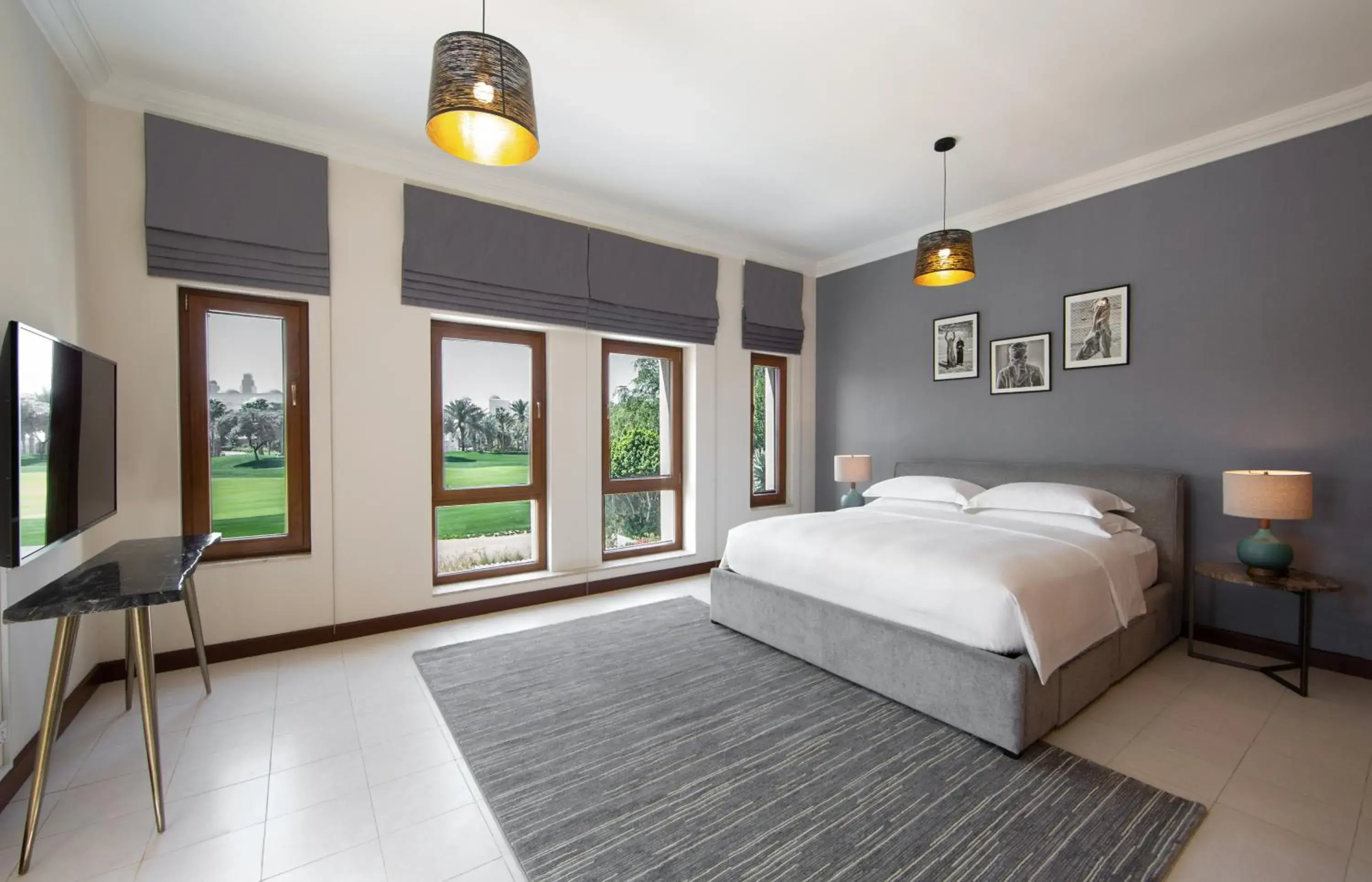 View (from property/room), Bed in Elara & Golf Villas - curated by Park Hyatt Dubai View (from property/room), Bed in Elara & Golf Villas - curated by Park Hyatt Dubai