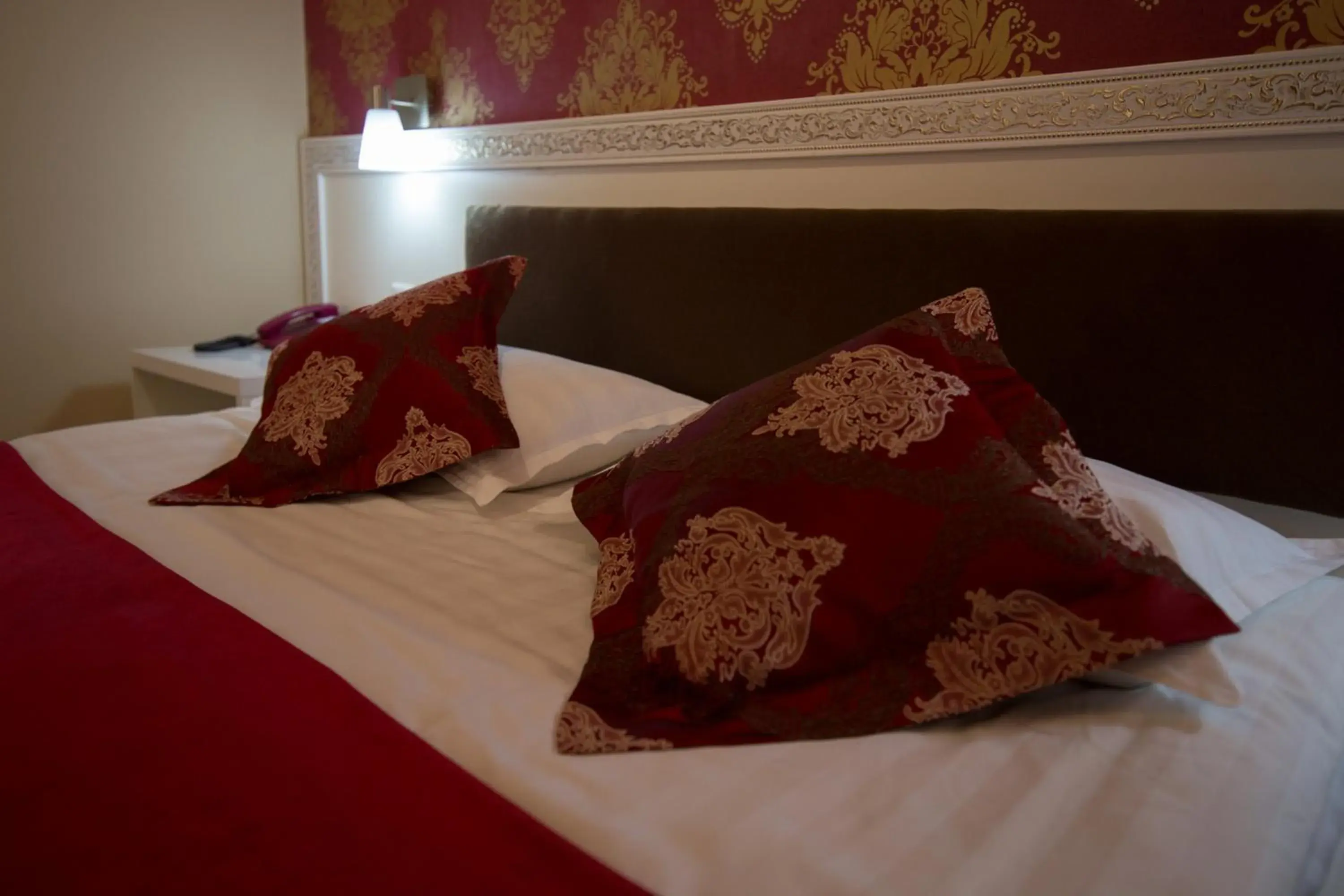 Decorative detail, Bed in Renion Zyliha Hotel Decorative detail, Bed in Renion Zyliha Hotel