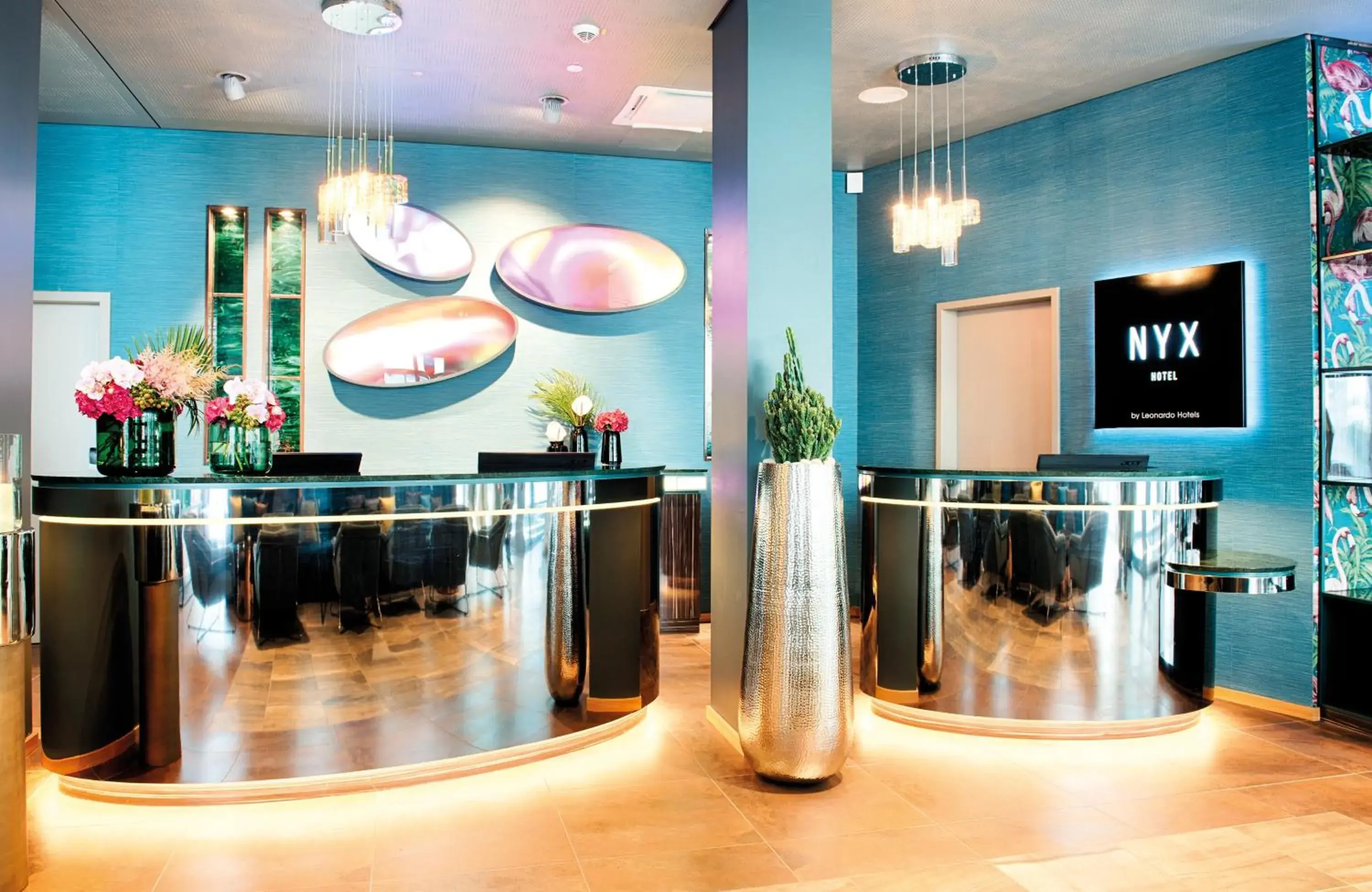 Lobby or reception in NYX Hotel Munich by Leonardo Hotels Lobby or reception in NYX Hotel Munich by Leonardo Hotels