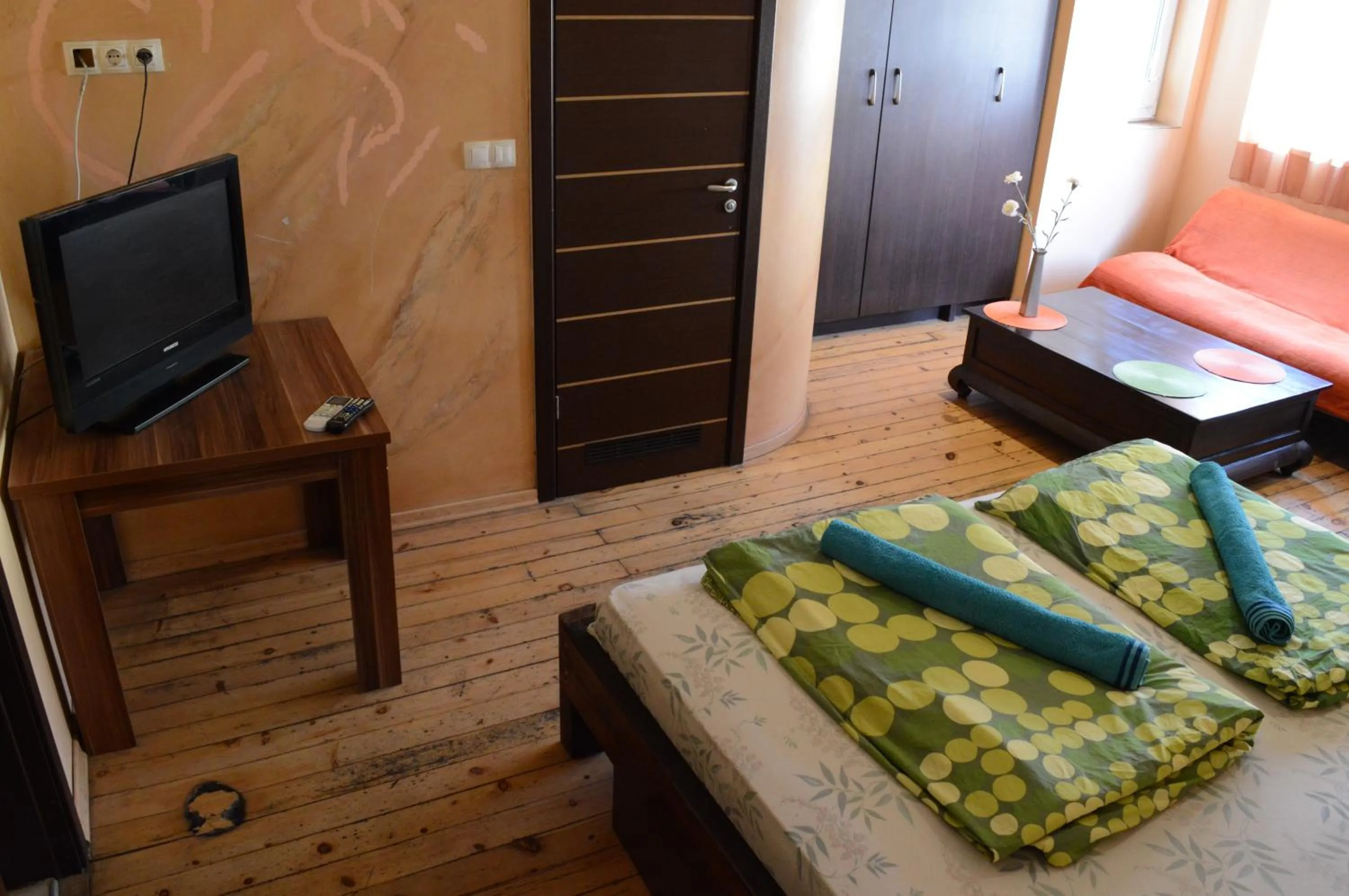 Shower, Bed in Elegance on a Budget - Rooms for Rent in Sofia Center