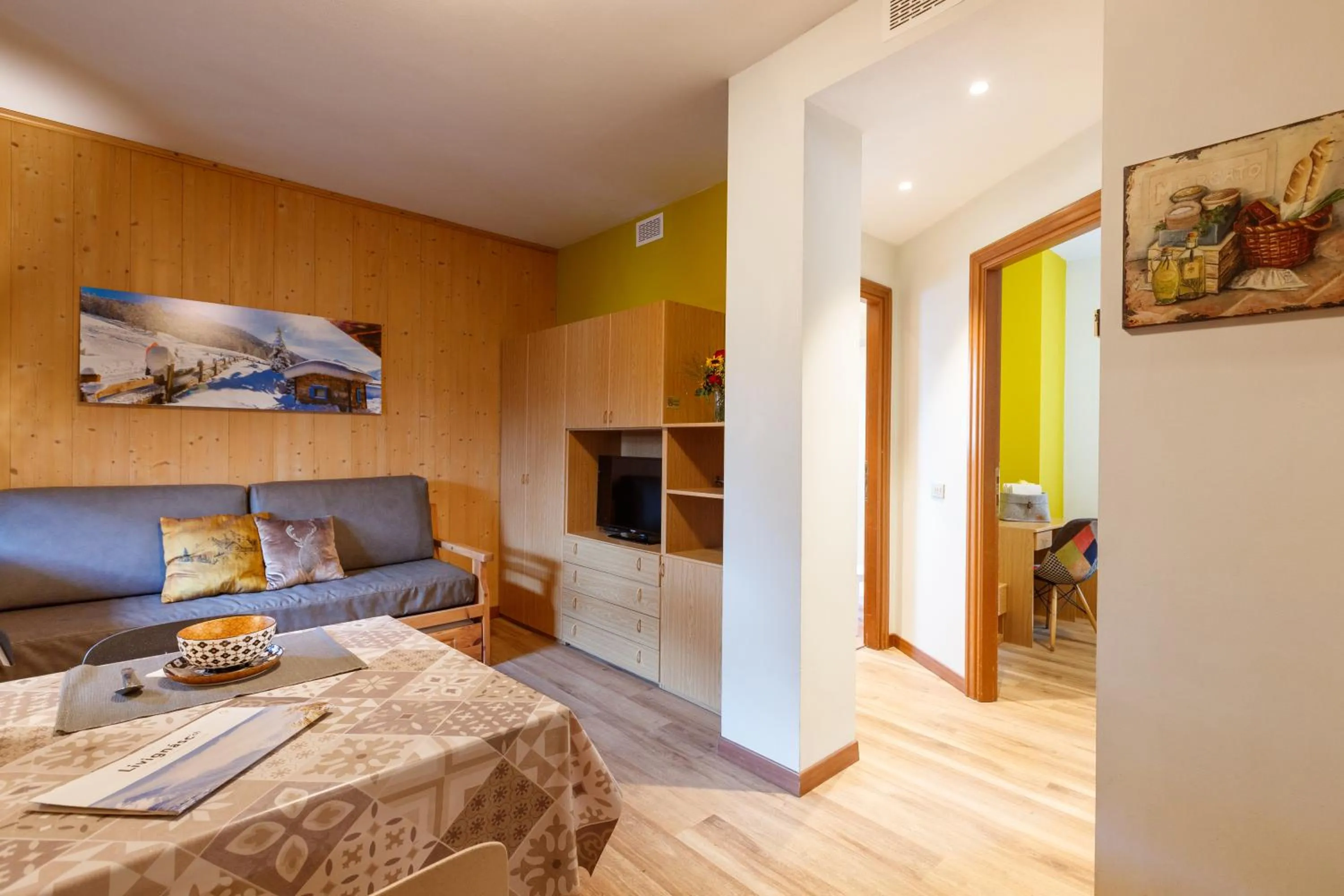 Living room in Mountain Apartments