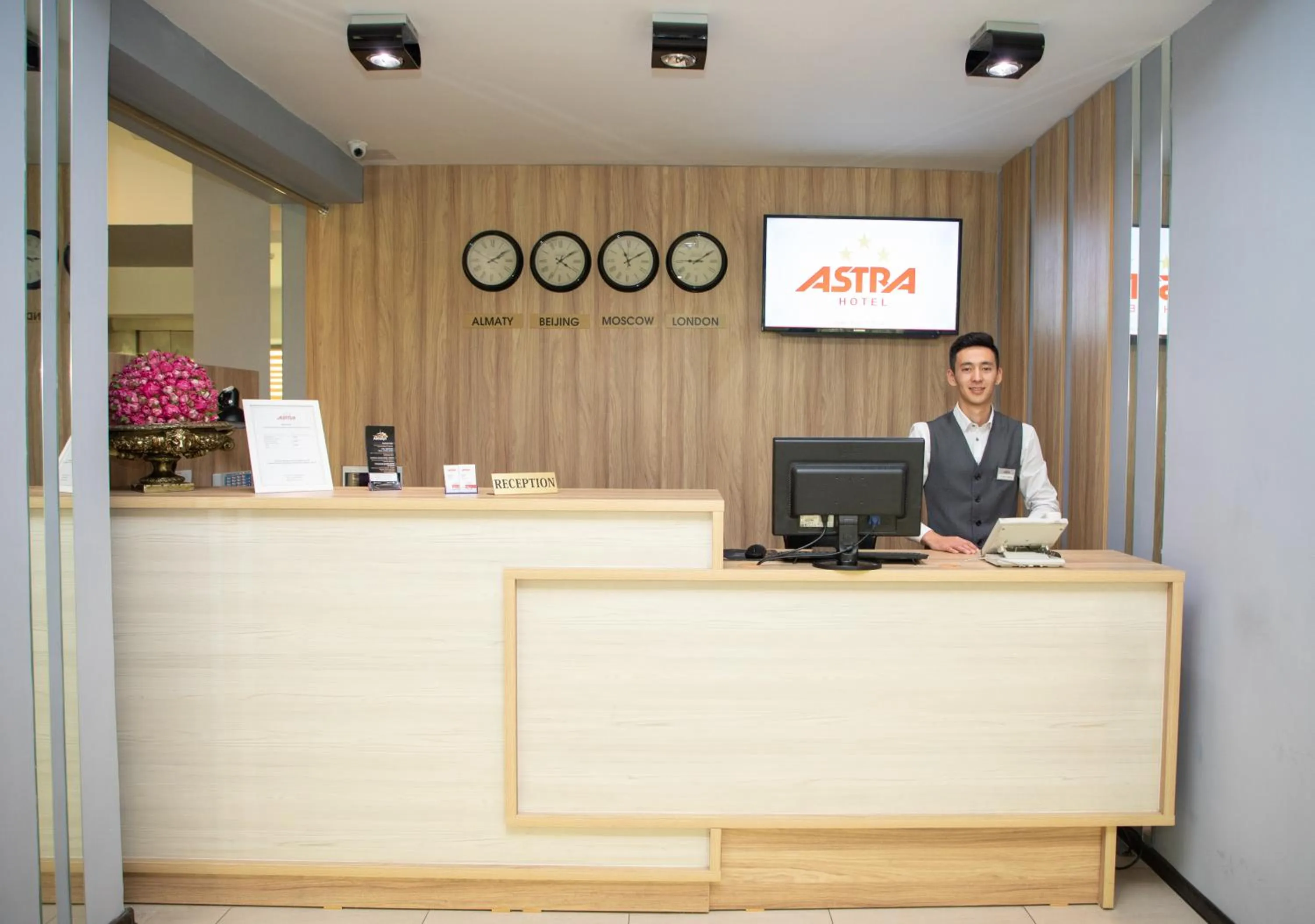 Staff in Astra Hotel