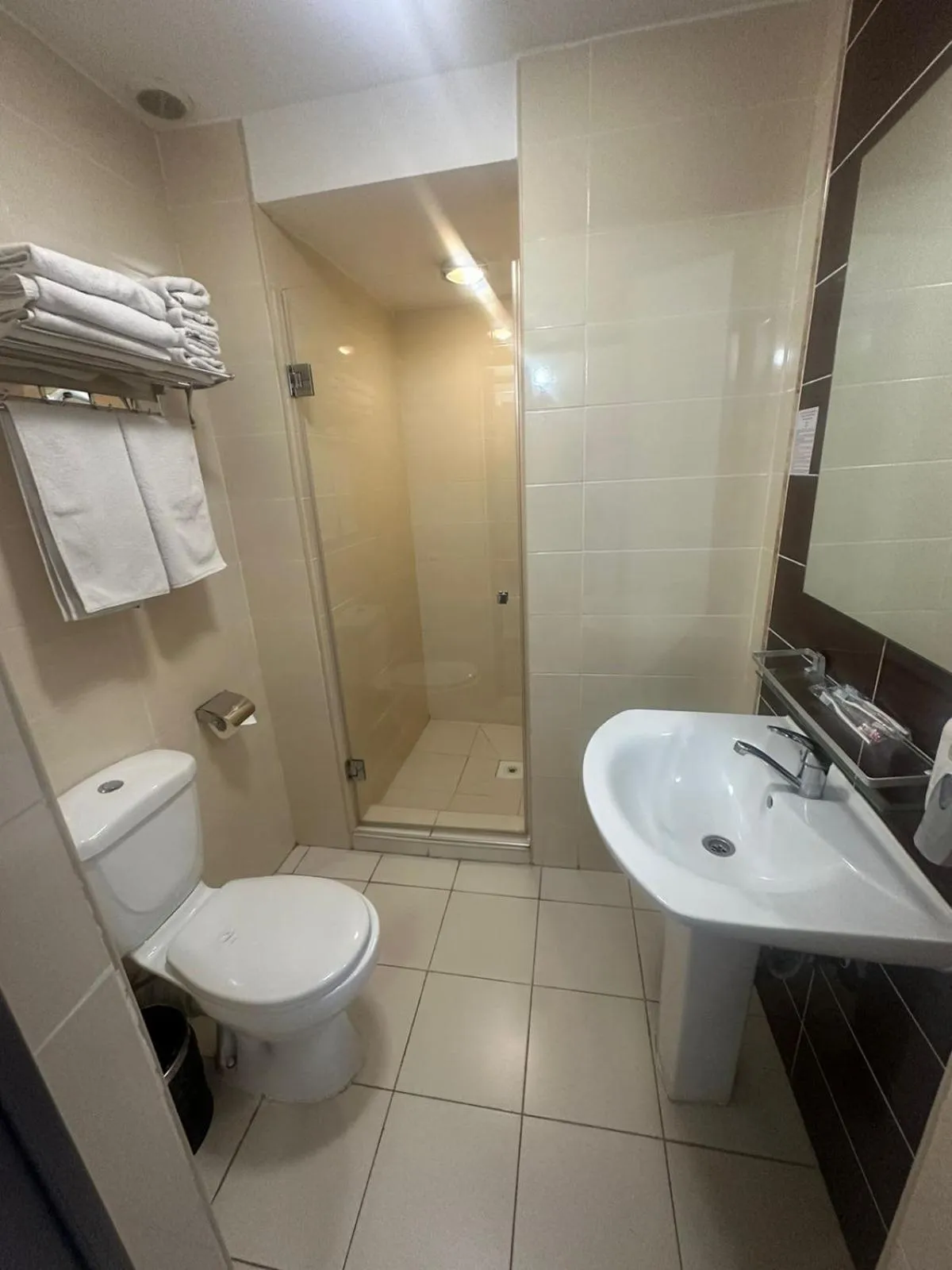 Shower in Astra Hotel